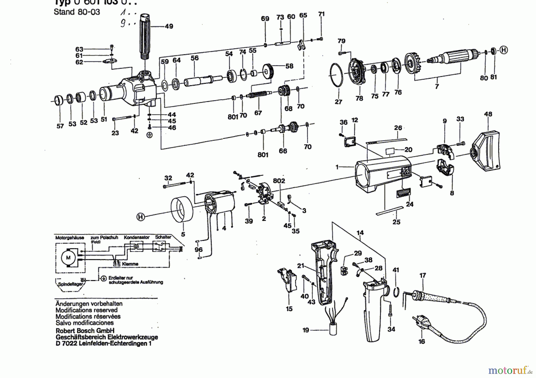 Bosch Werkzeug Bohrmaschine UB2J77 Seite 1