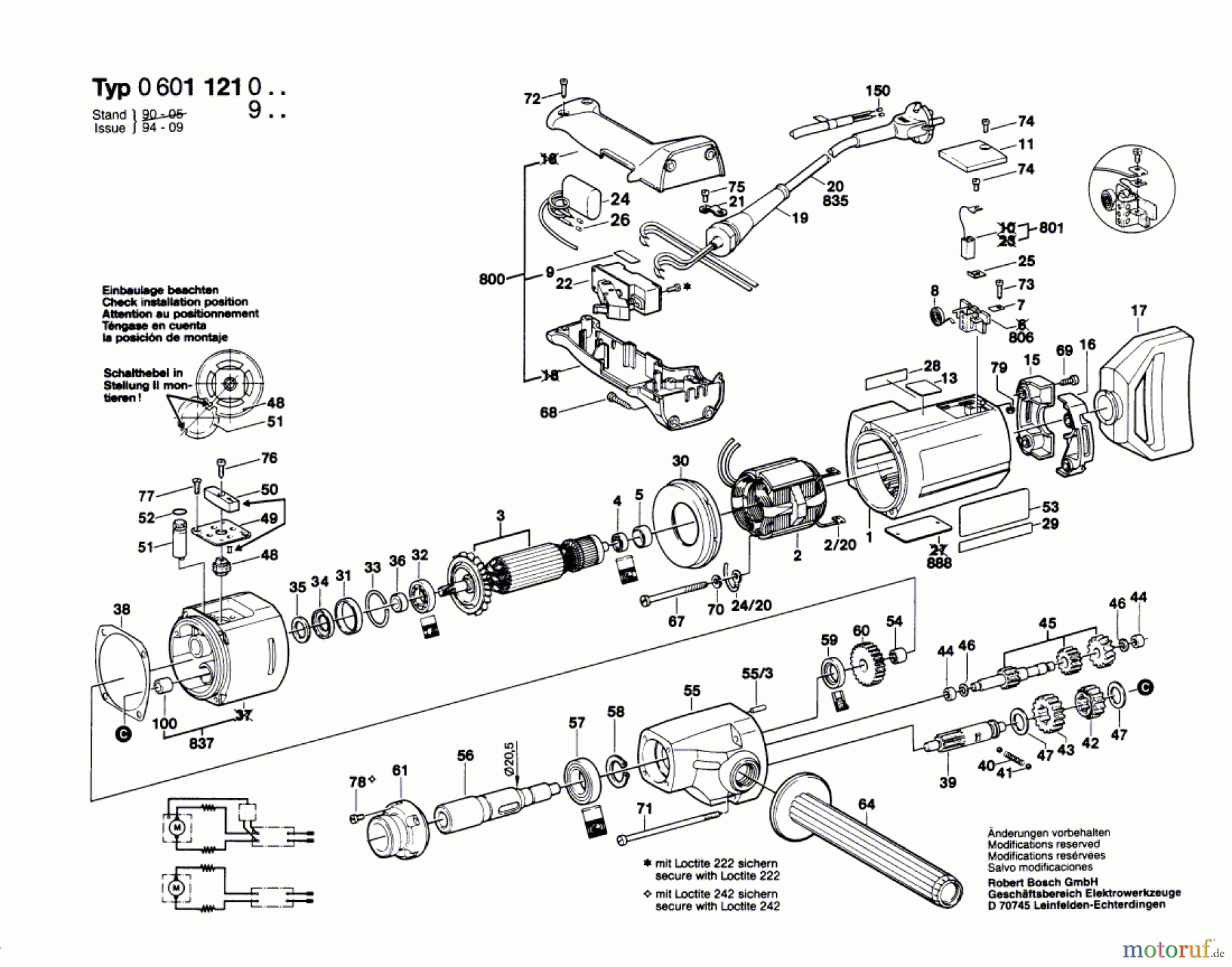 Bosch Werkzeug Bohrmaschine ---- Seite 1