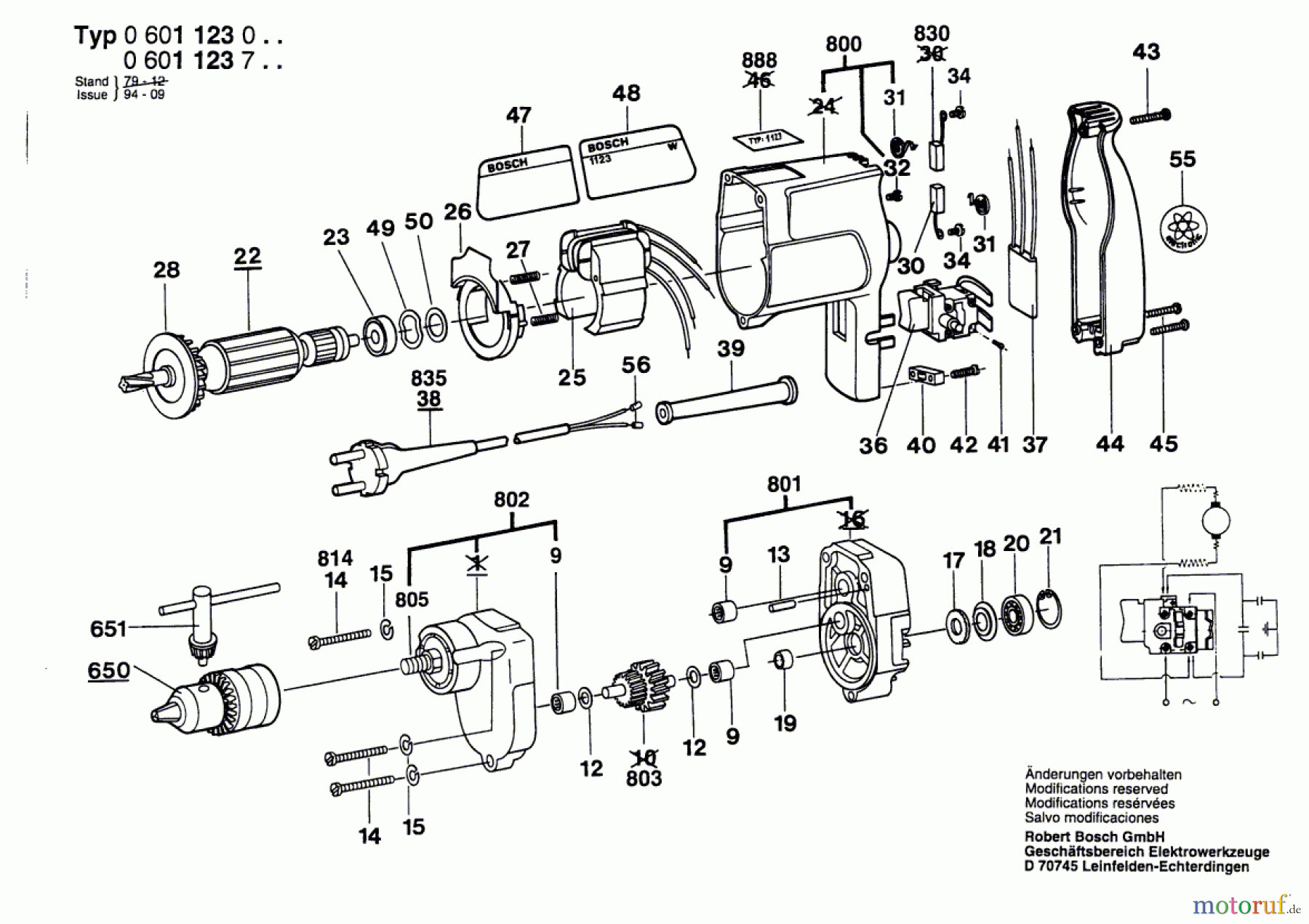 Bosch Werkzeug Bohrmaschine ---- Seite 1