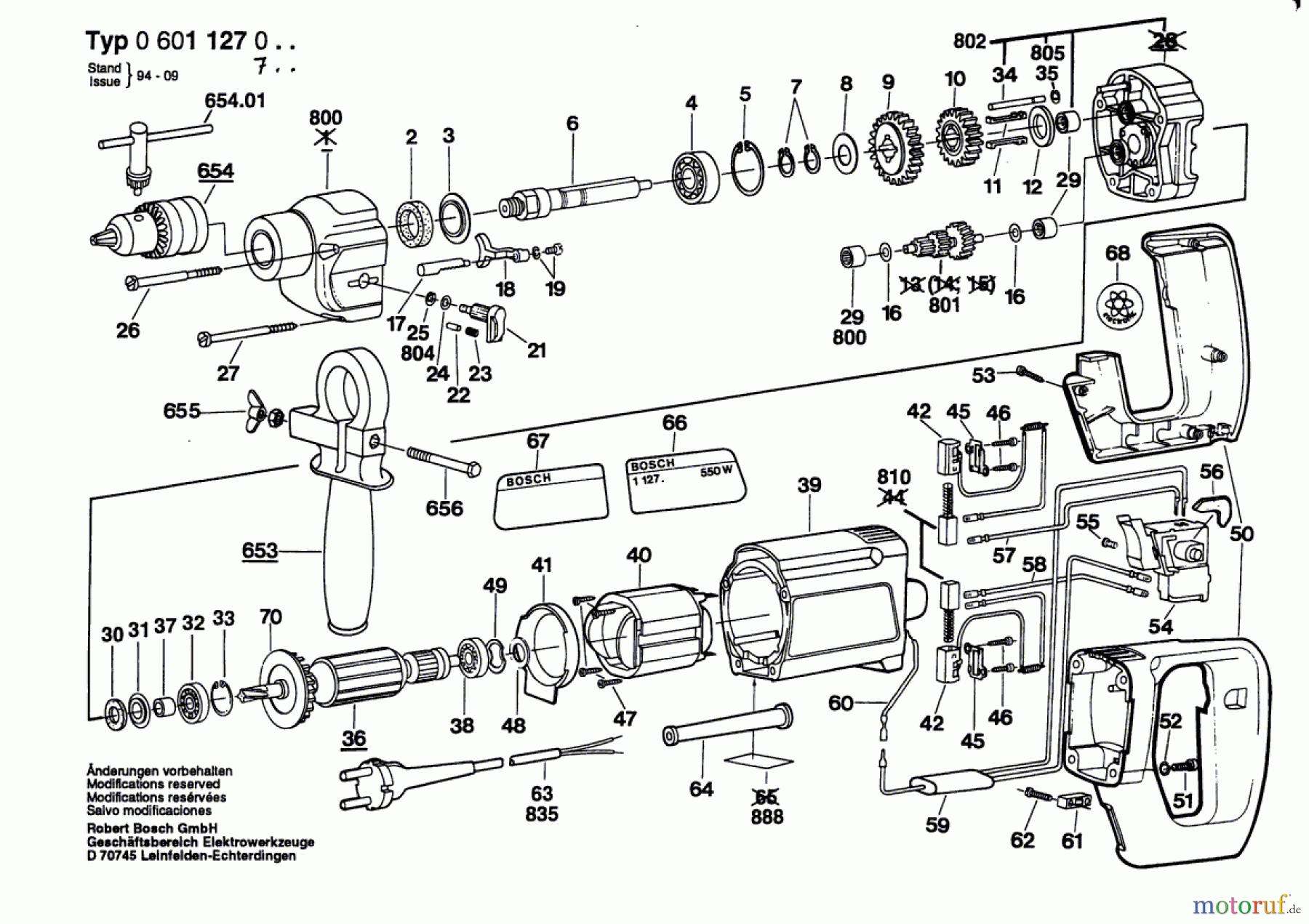 Bosch Werkzeug Bohrmaschine ---- Seite 1