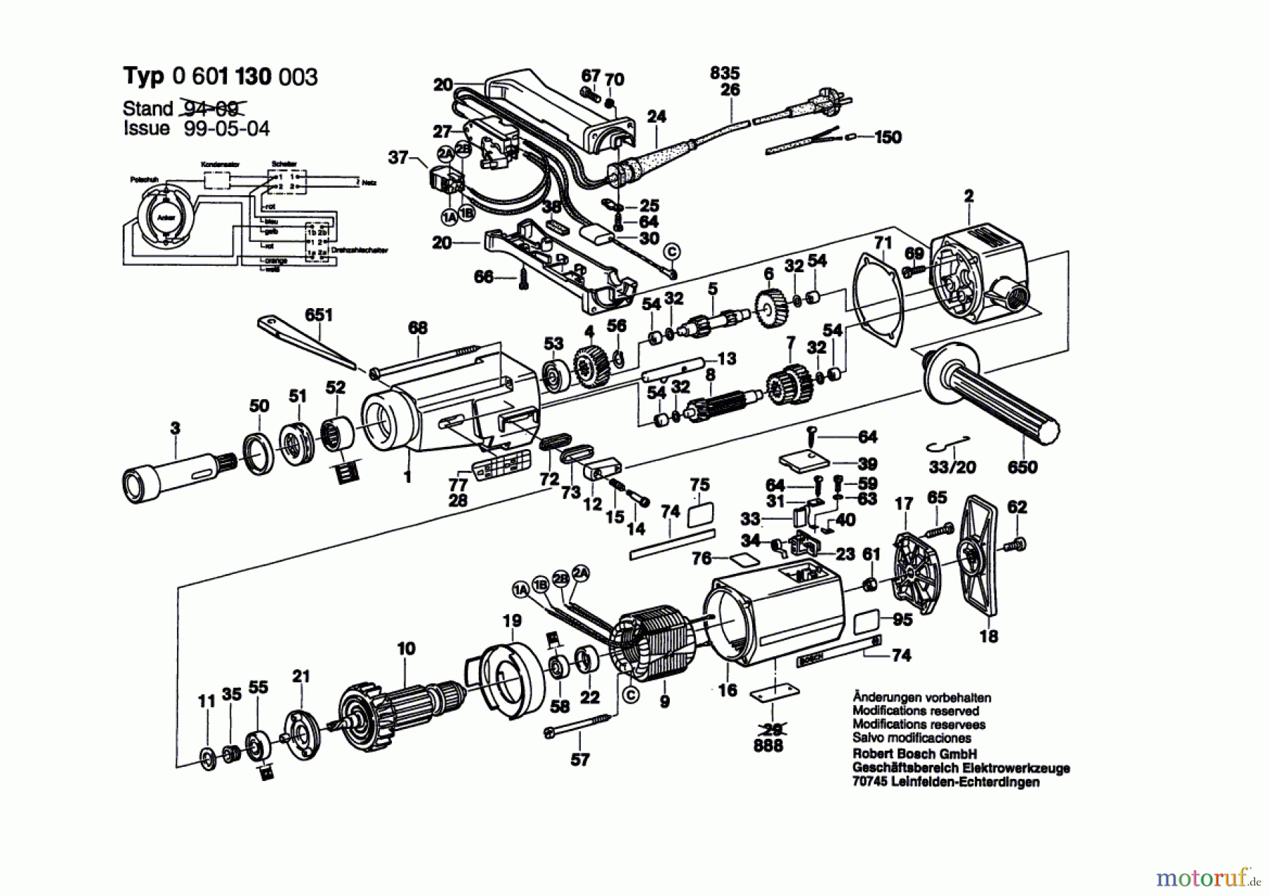 Bosch Werkzeug Bohrmaschine ---- Seite 1