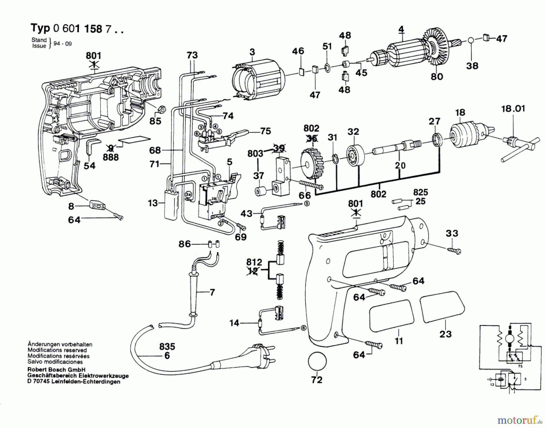 Bosch Werkzeug Bohrmaschine ELECTRONIC Seite 1
