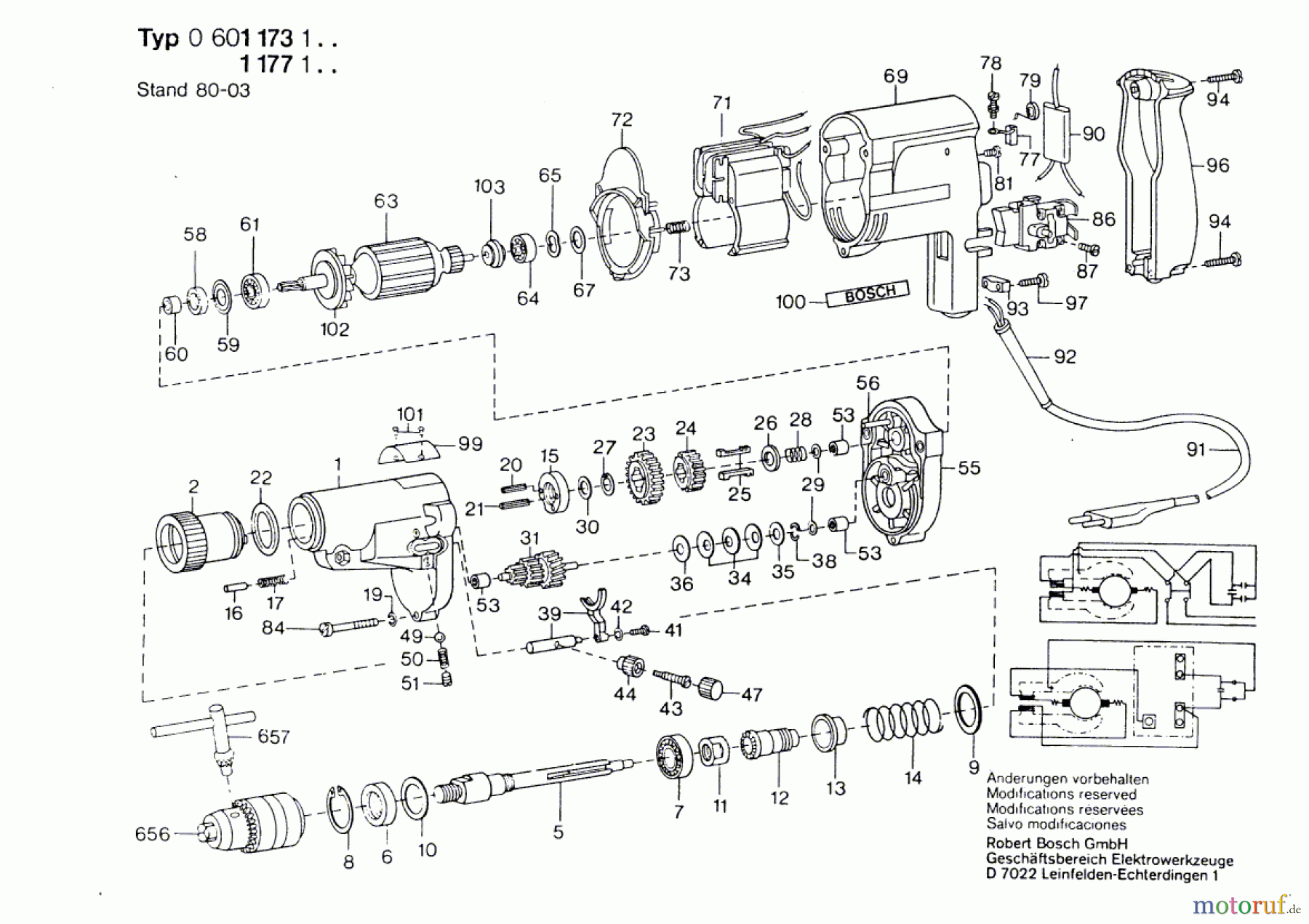 Bosch Werkzeug Schlagbohrmaschine ---- Seite 1