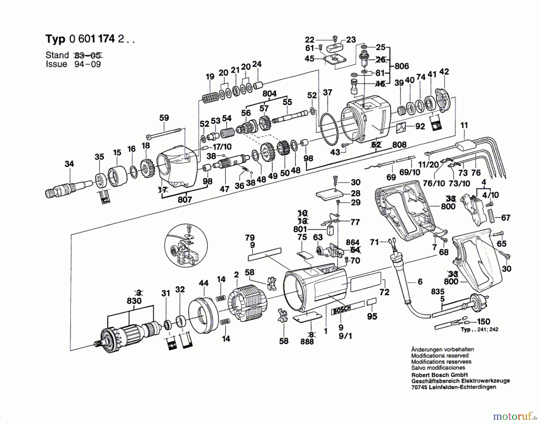 Bosch Werkzeug Schlagbohrmaschine ---- Seite 1