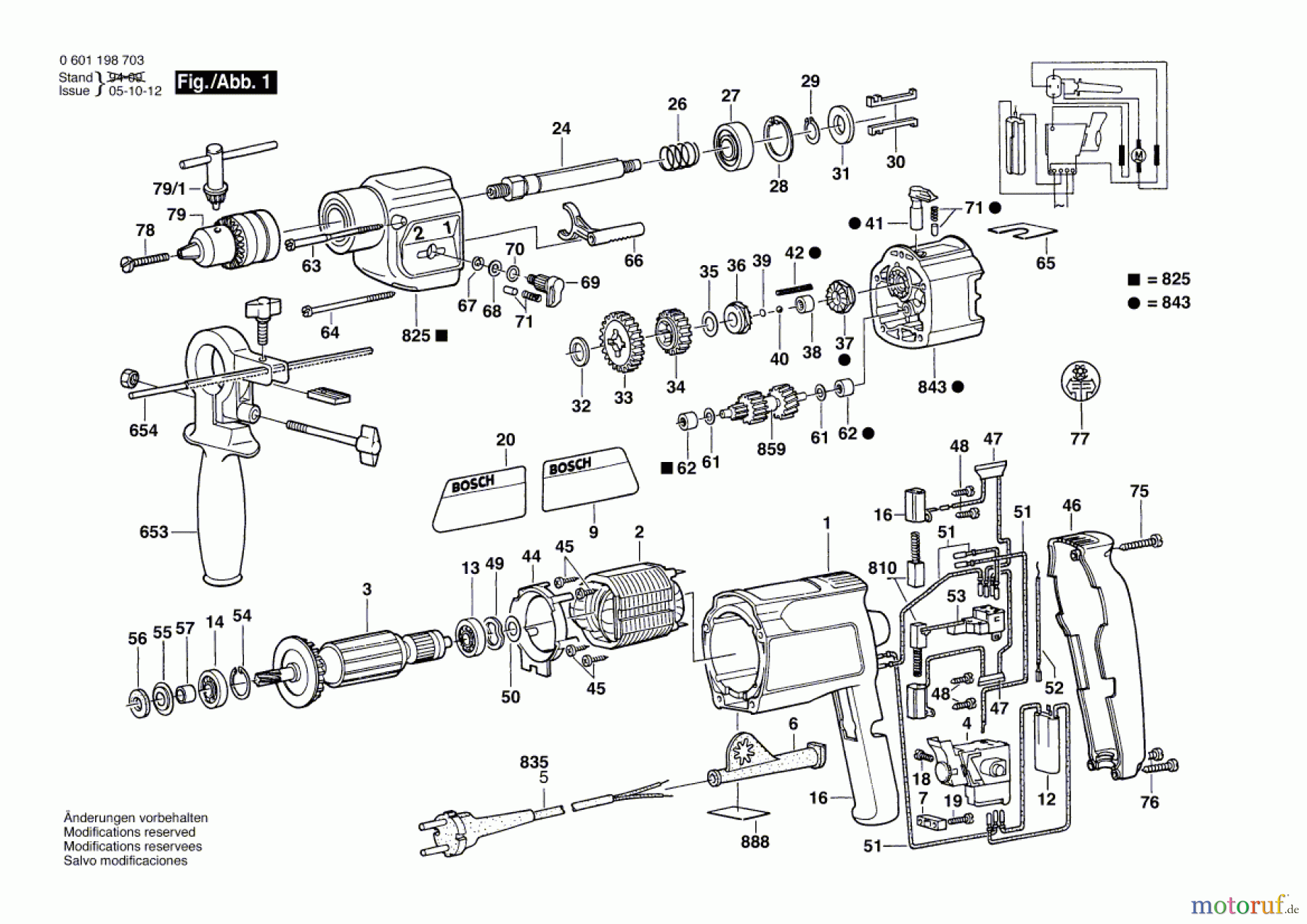 Bosch Werkzeug Schlagbohrmaschine GSB 20-2 RE Seite 1