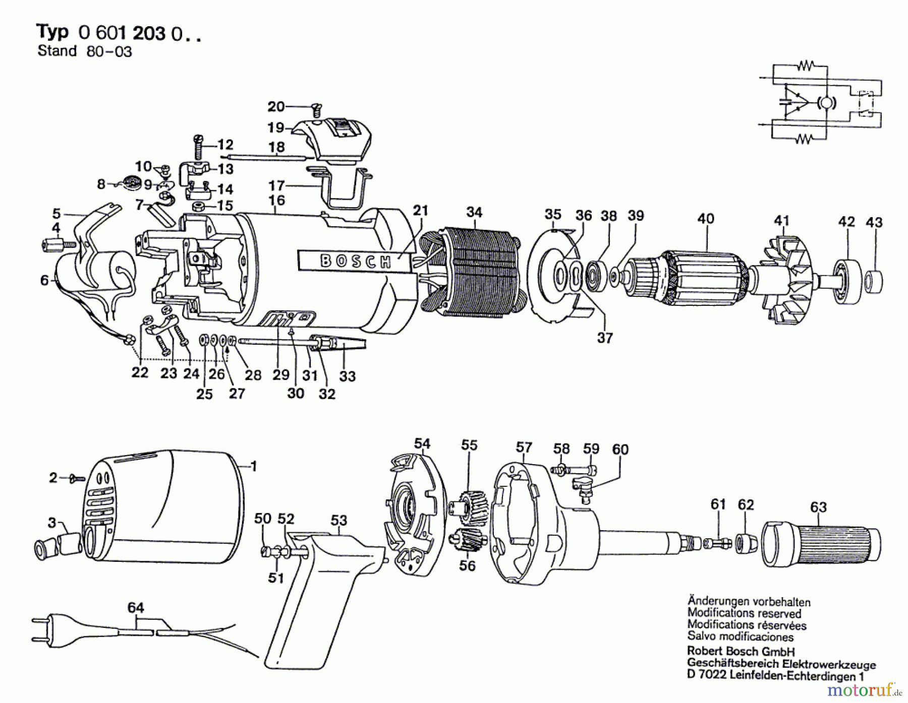 Bosch Werkzeug Geradschleifer ---- Seite 1