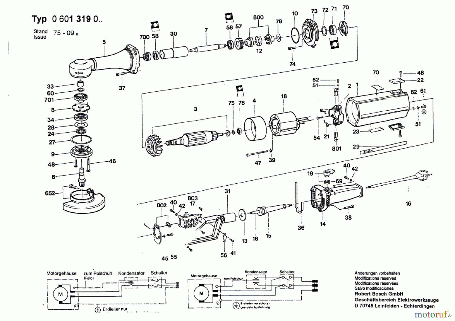 Bosch Werkzeug Winkelschleifer ---- Seite 1