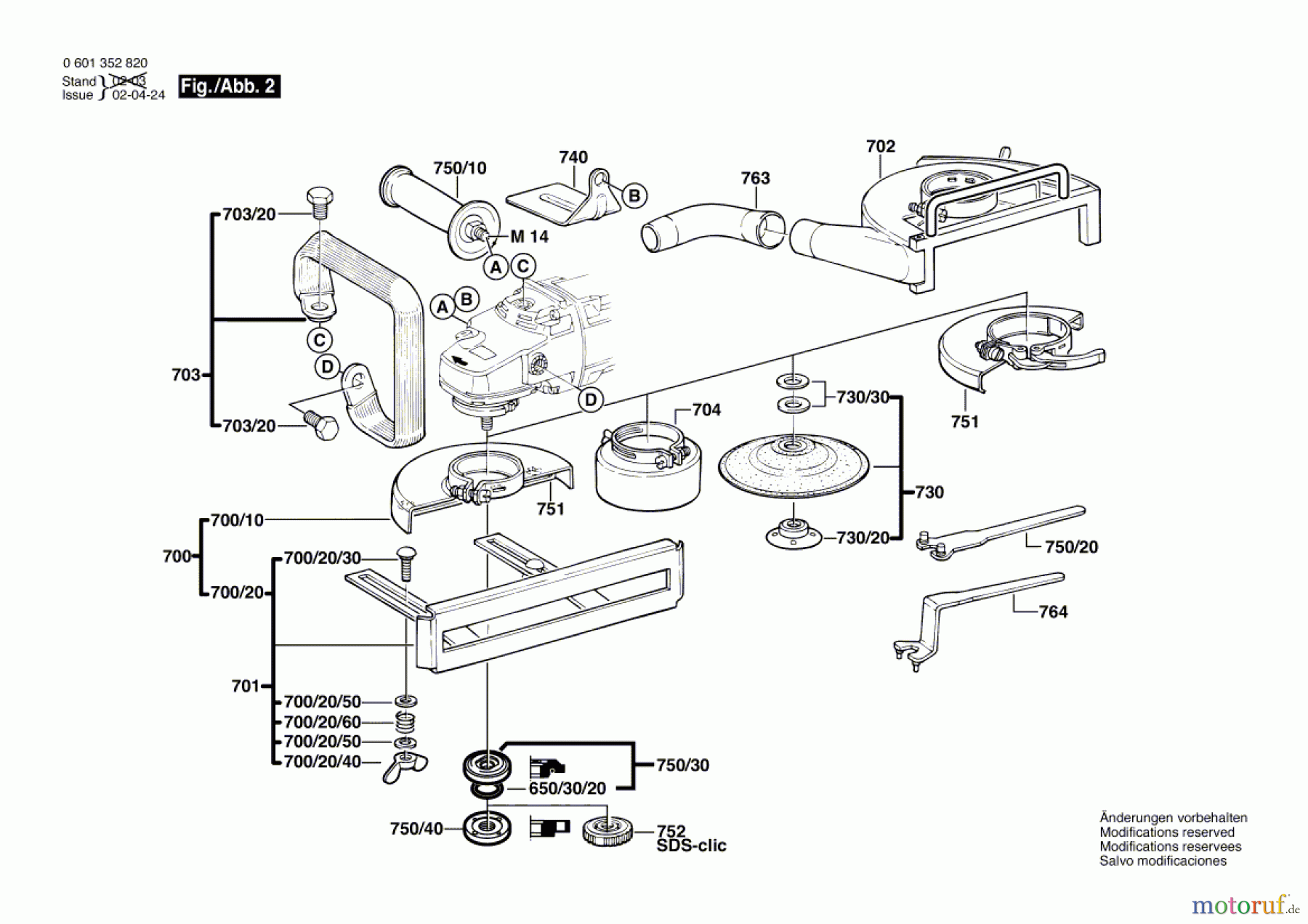 Bosch Werkzeug Winkelschleifer GWS 2000-230 J Seite 2
