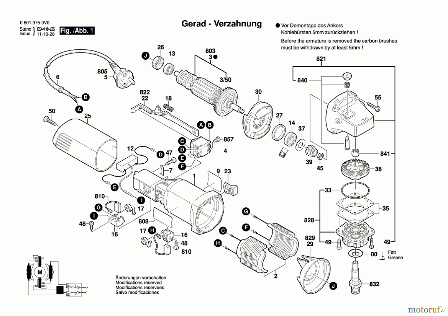 Bosch Werkzeug Winkelschleifer GWS 600 Seite 1