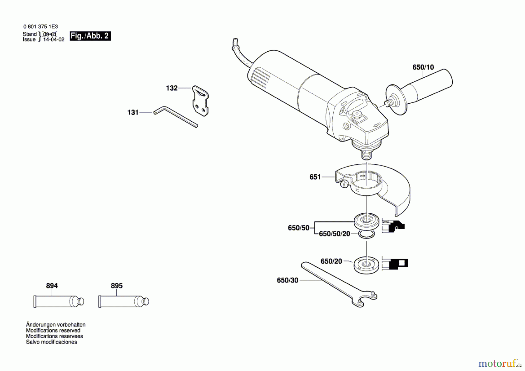 Bosch Werkzeug Winkelschleifer GWS 6-115 Seite 2