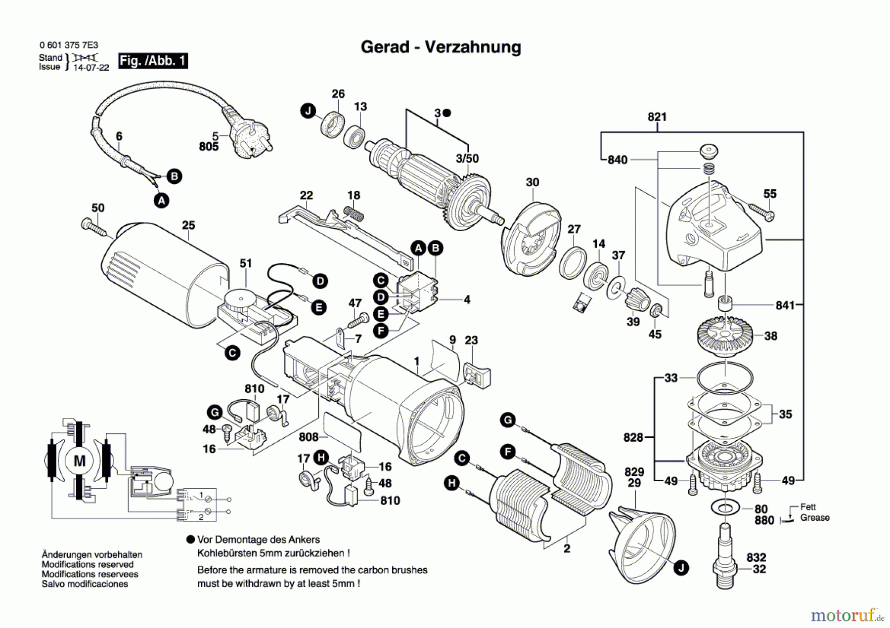 Bosch Werkzeug Winkelschleifer GWS 6-100 E Seite 1