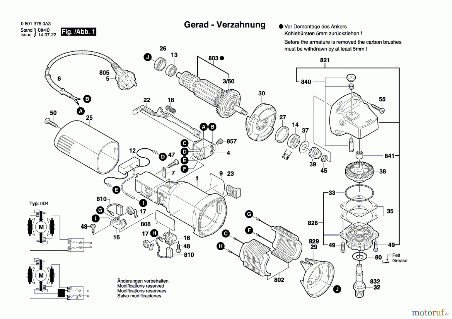 Bosch Werkzeug Winkelschleifer GWS 580 Seite 1