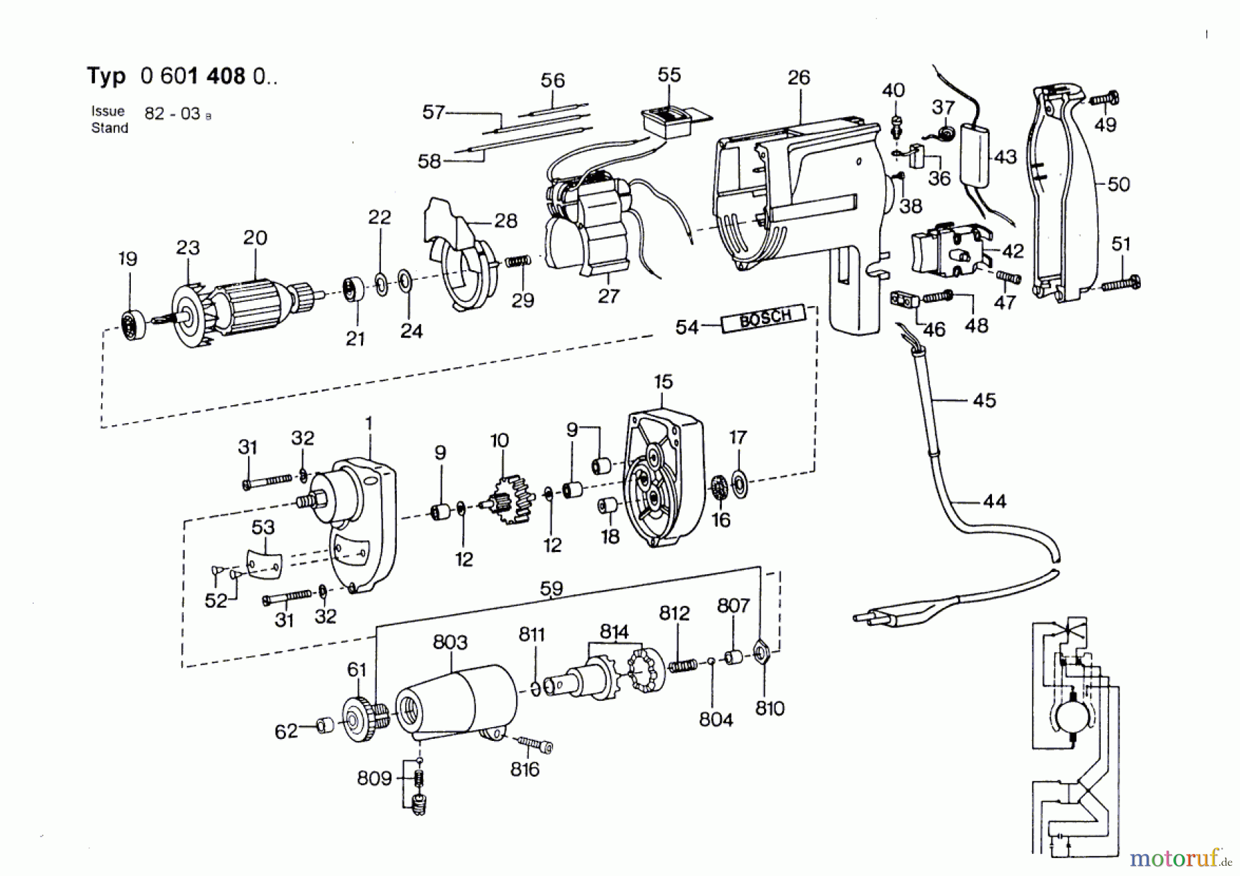 Bosch Werkzeug Bohrschrauber ---- Seite 1