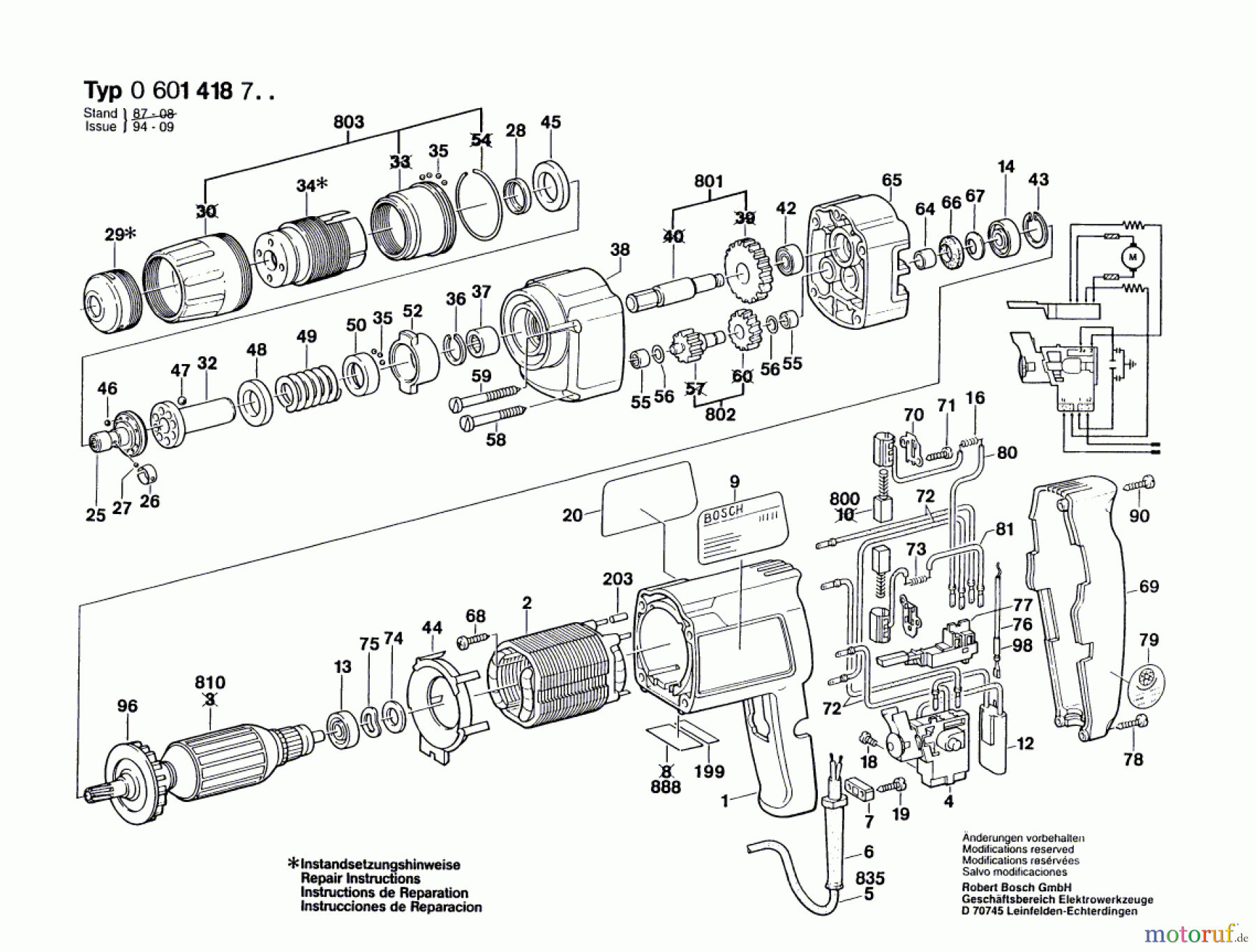 Bosch Werkzeug Schrauber GSR 8-6 KE Seite 1