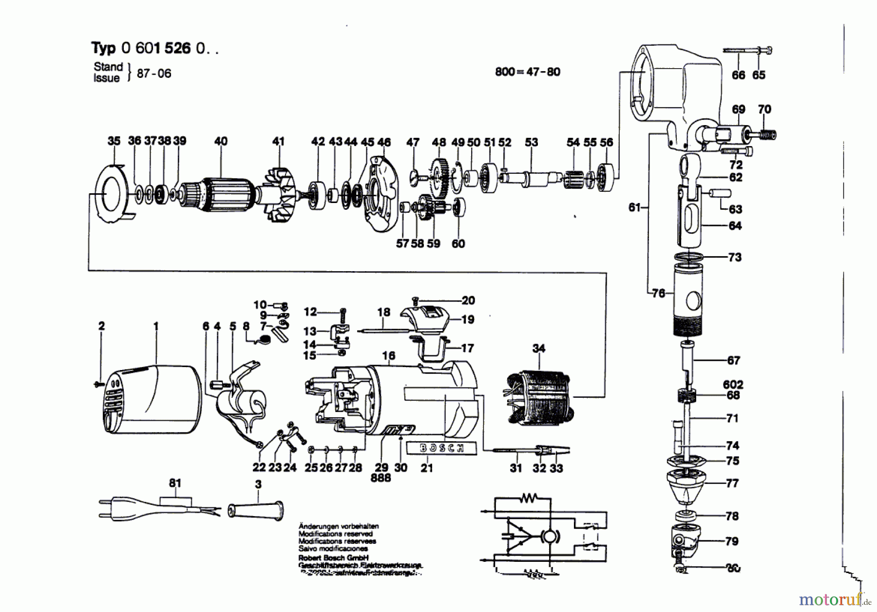 Bosch Werkzeug Nager ---- Seite 1