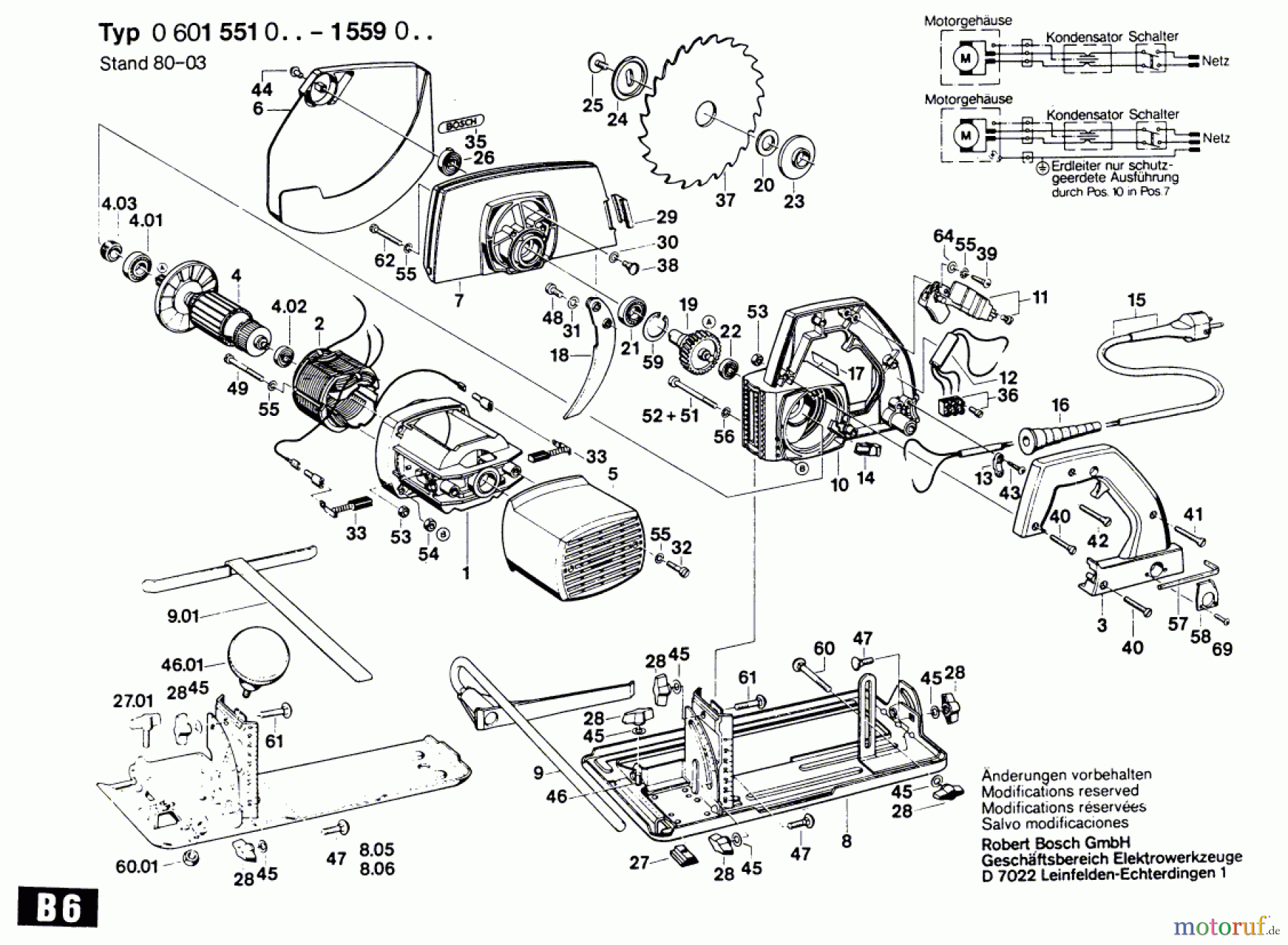 Bosch Werkzeug Handkreissäge ---- Seite 1