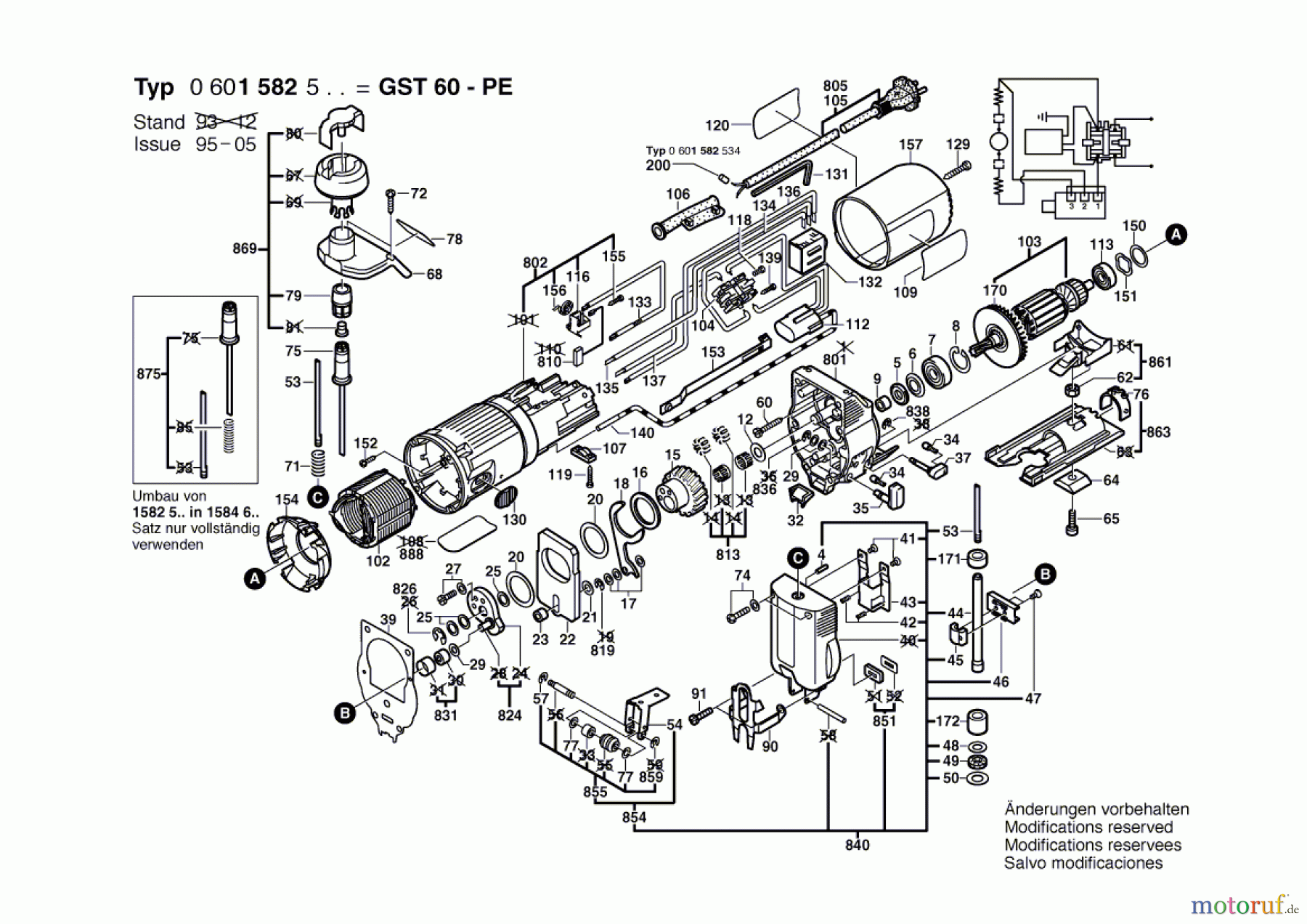 Bosch Werkzeug Stichsäge GST 60 PE Seite 1