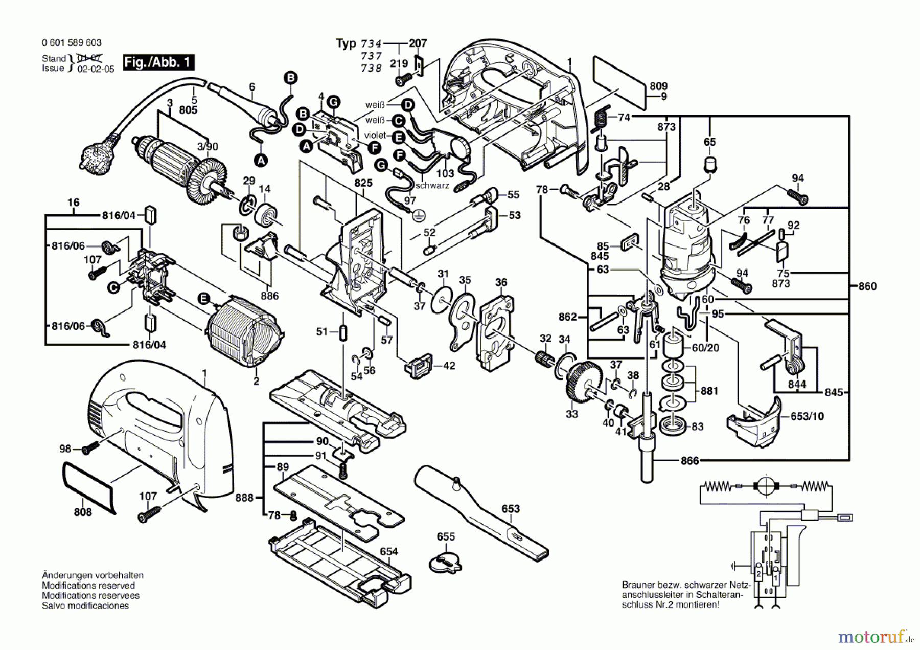 Bosch Werkzeug Stichsäge GST 100 BCE Seite 1