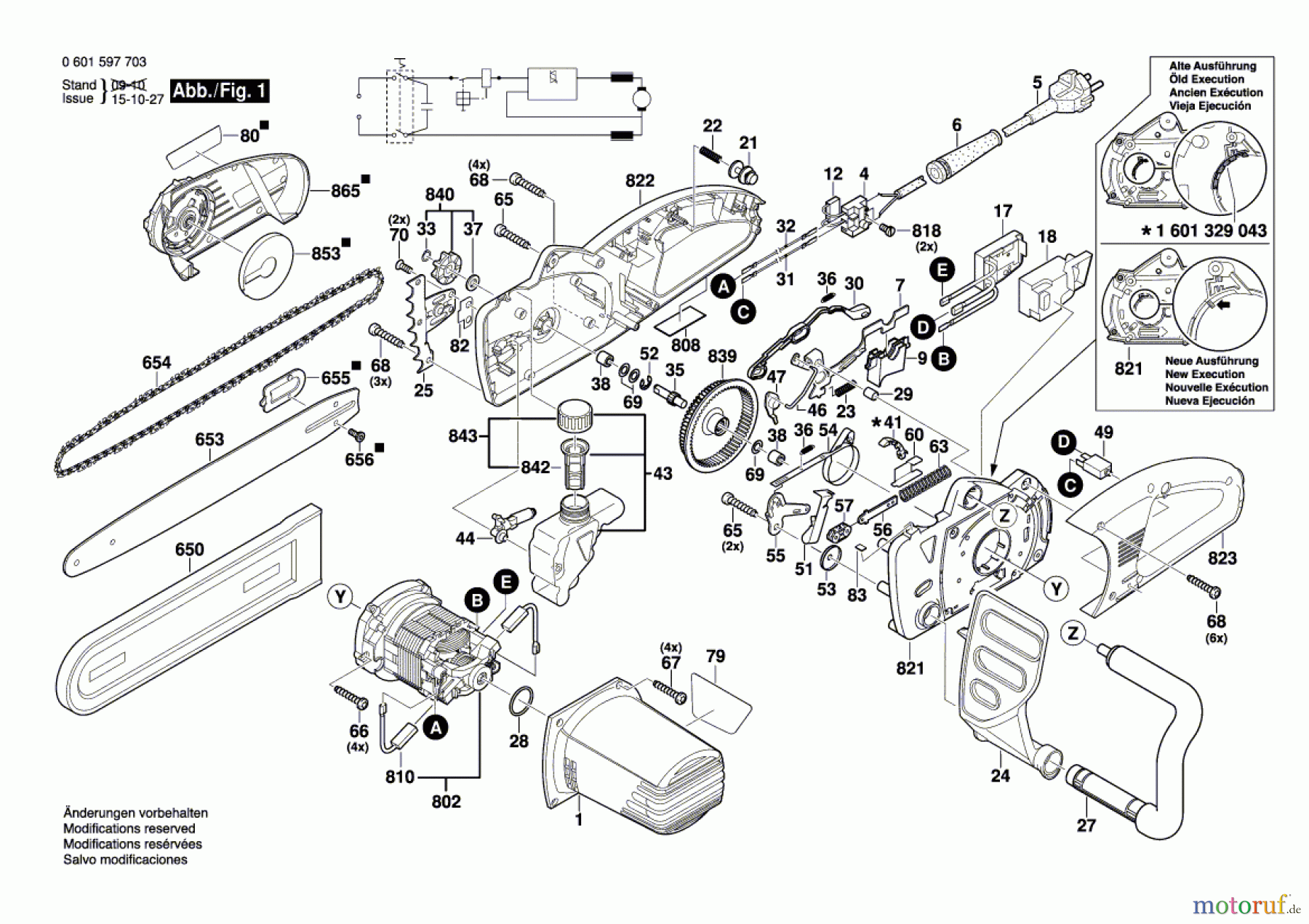 Bosch Gartengeräte Kettensäge GKE 40 BCE Seite 1