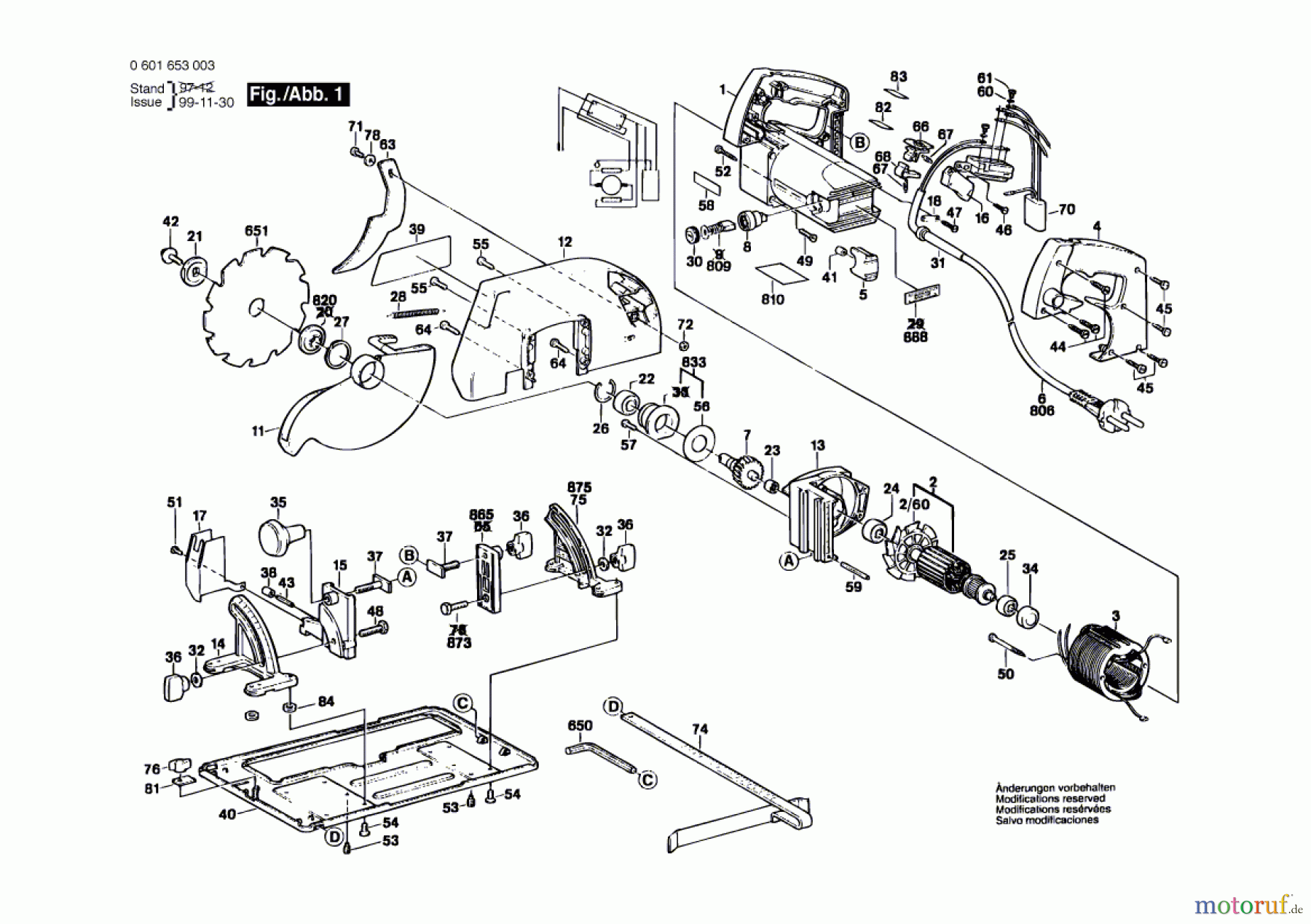Bosch Werkzeug Handkreissäge GKS 85 S Seite 1
