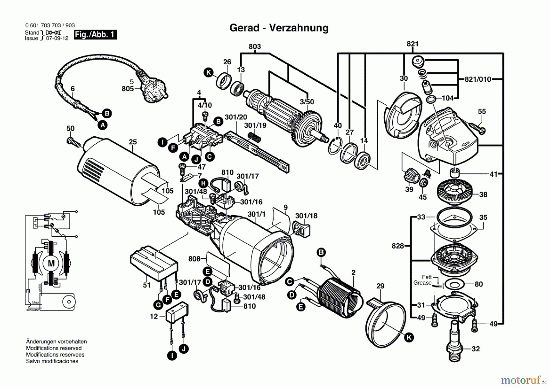 Bosch Werkzeug Winkelschleifer GWS 10-125 CE Seite 1