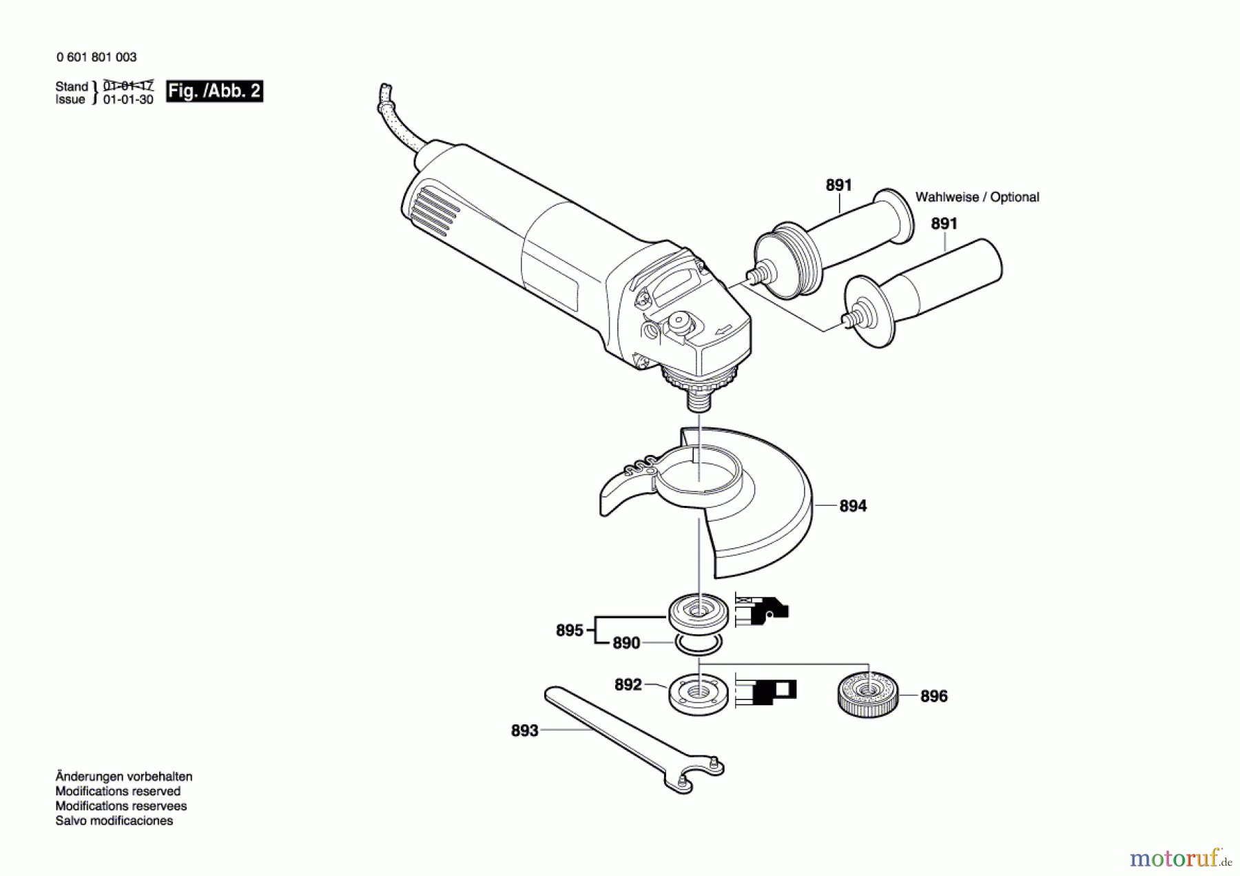 Bosch Werkzeug Winkelschleifer GWS 9-125 Seite 2