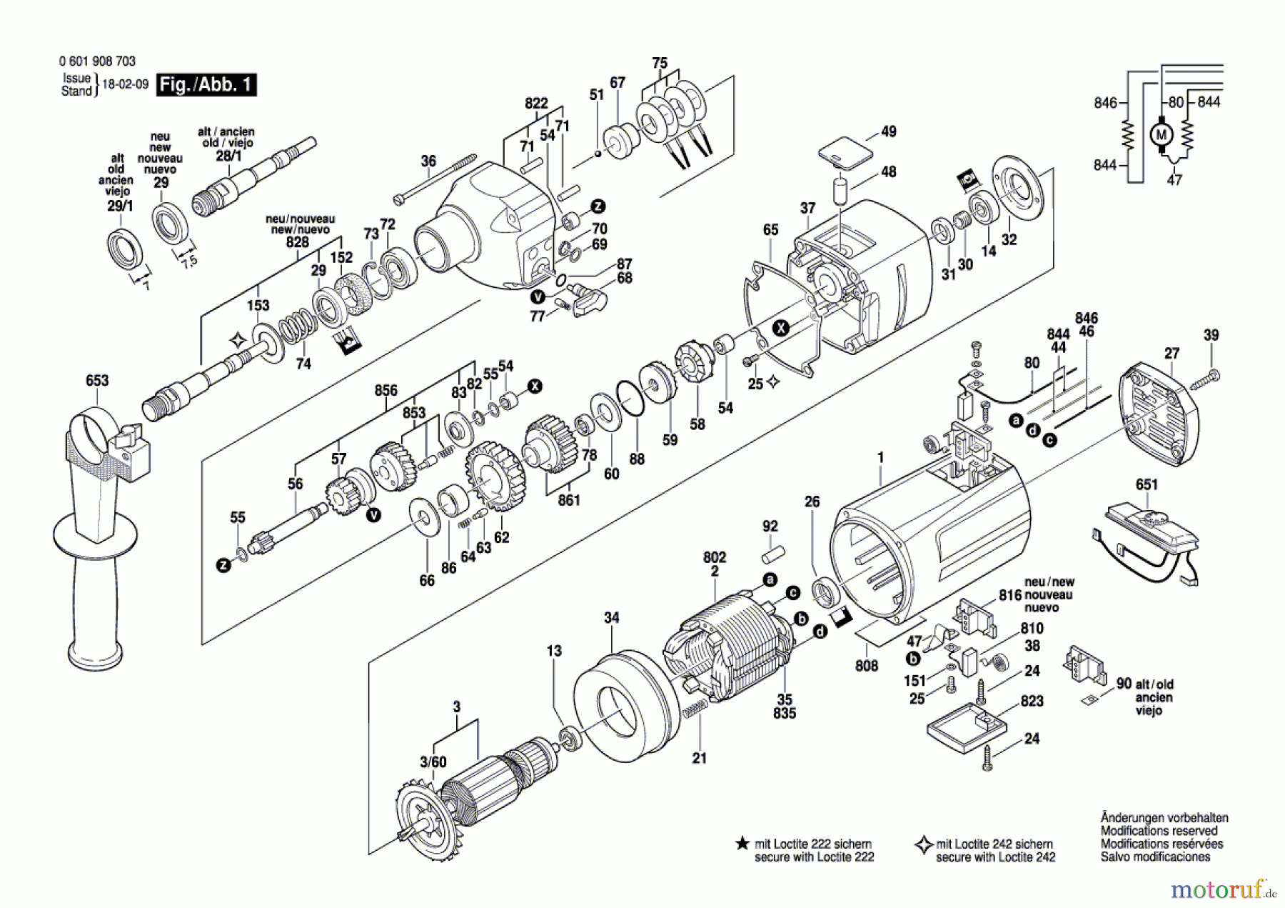 Bosch Werkzeug Anbaumotor GR.76 Seite 1