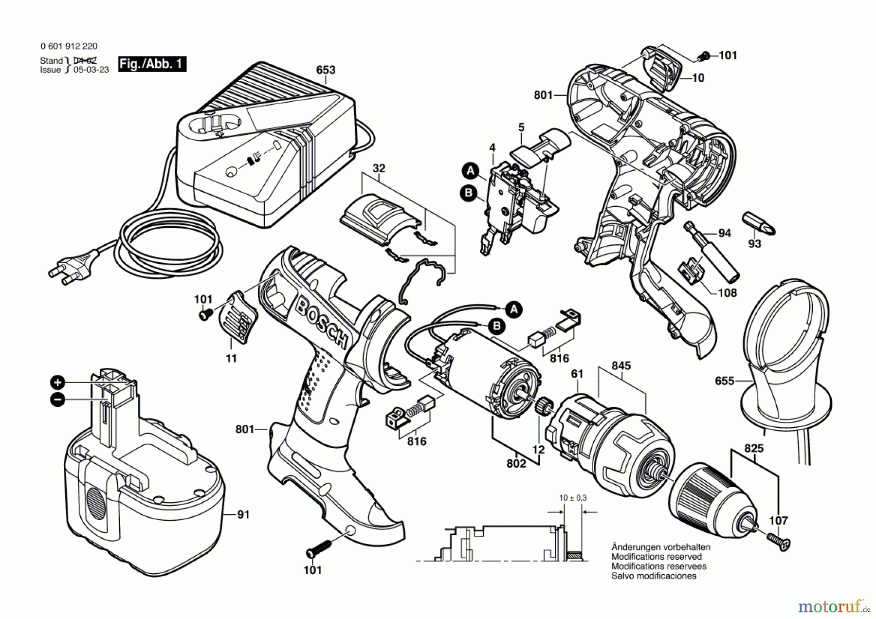 Bosch Akku Werkzeug Akku-Mittelgriffschrauber GSR 24 VE-2 Seite 1