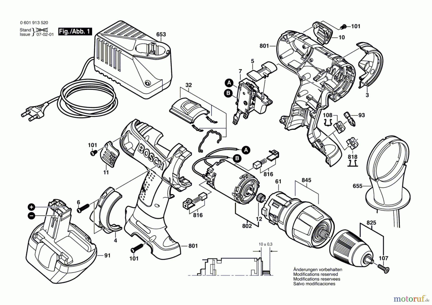 Bosch Akku Werkzeug Akku-Schlagbohrmaschine GSB 12 VE-2 Seite 1