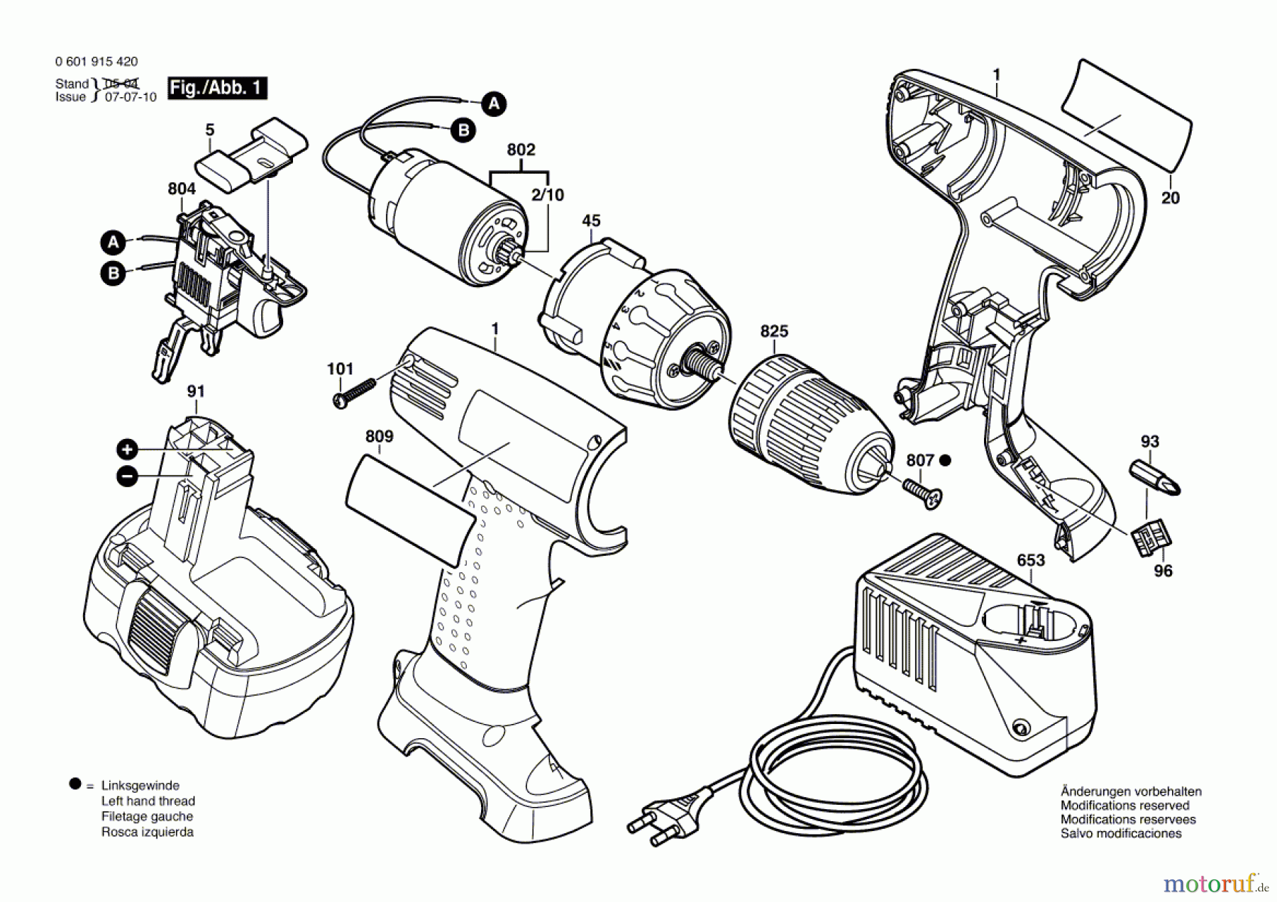 Bosch Akku Werkzeug Akku-Bohrschrauber GSR 14,4 V Seite 1