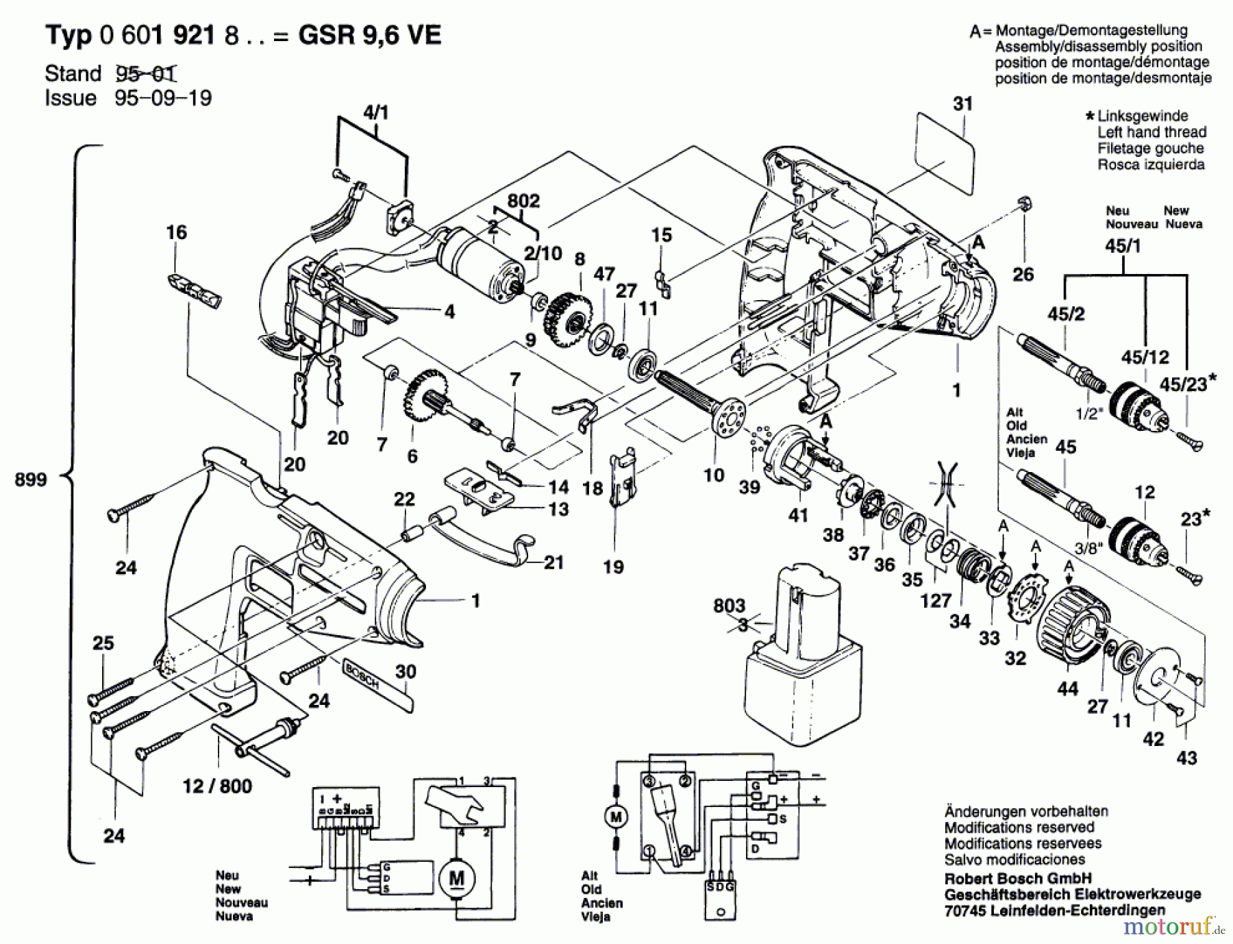 Bosch Akku Werkzeug Gw-Akku-Schrauber GSR 9,6 VE Seite 1