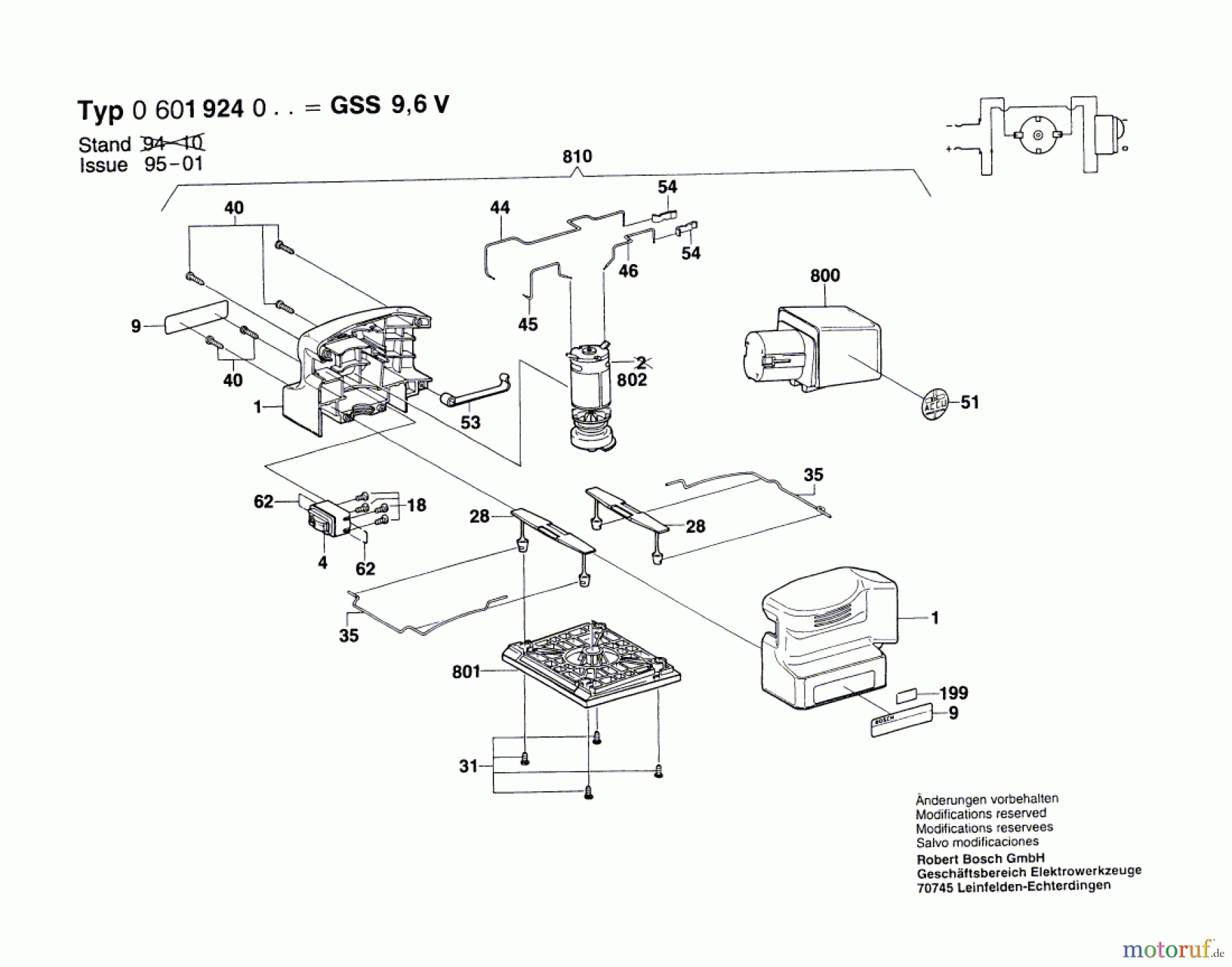 Bosch Werkzeug Schwingschleifer GSS 9,6 V Seite 1