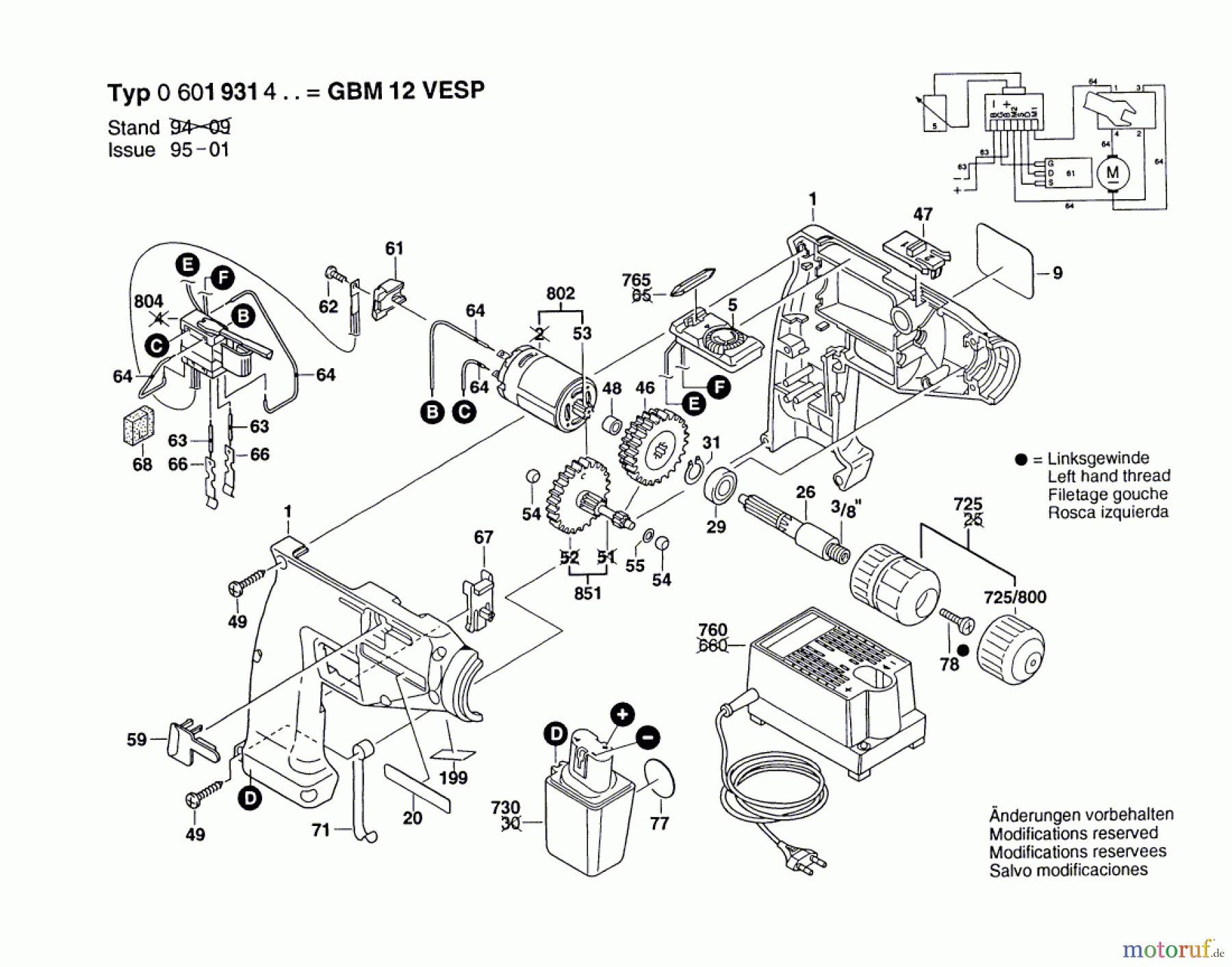 Bosch Akku Werkzeug Gw-Akku-Bohrmaschine GBM 12V VESP Seite 1