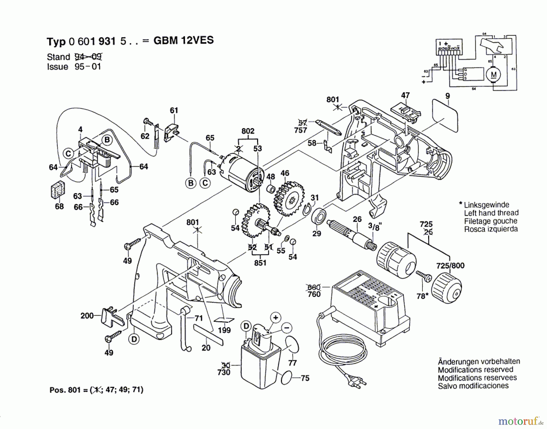 Bosch Akku Werkzeug Gw-Akku-Bohrmaschine GBM 12 VES Seite 1