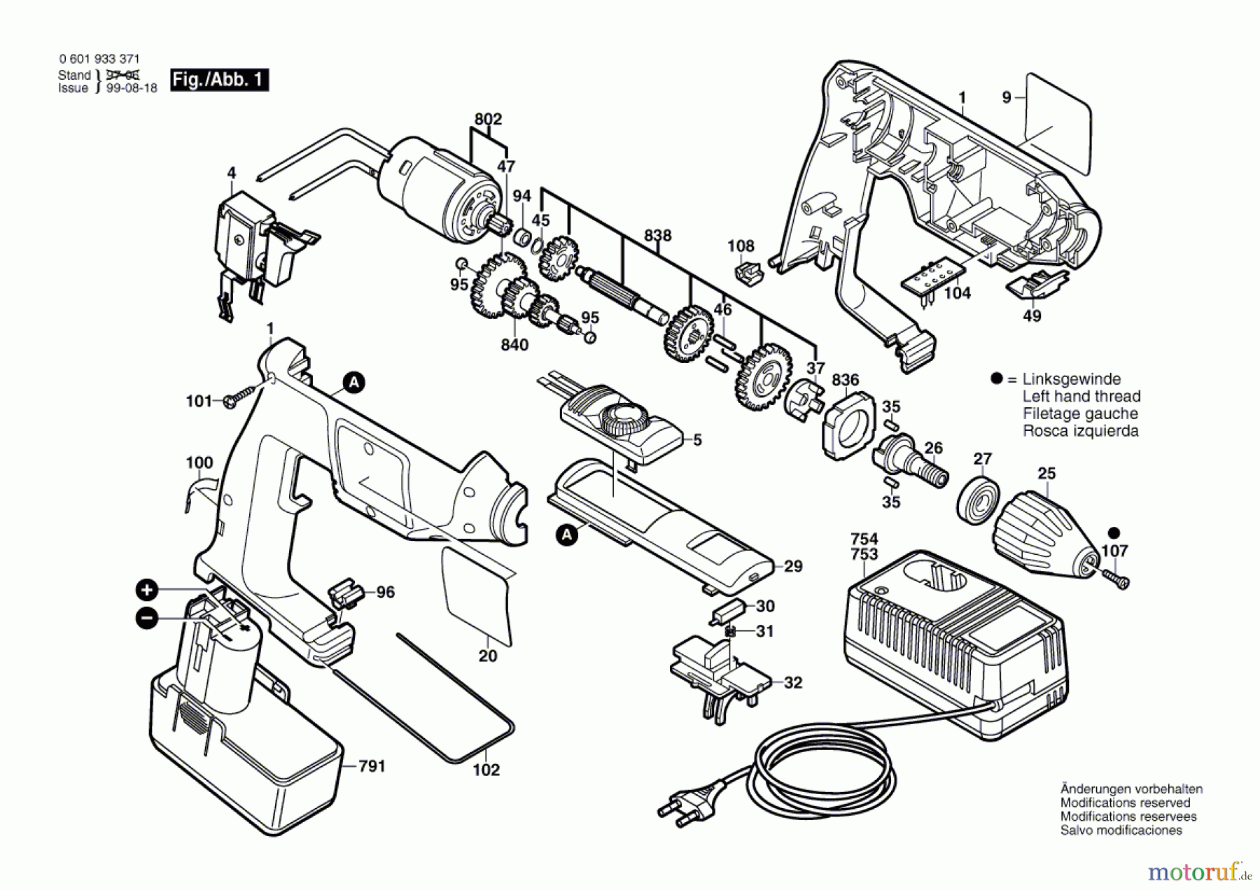 Bosch Akku Werkzeug Gw-Akku-Bohrmaschine ABM 96 P-3 Seite 1