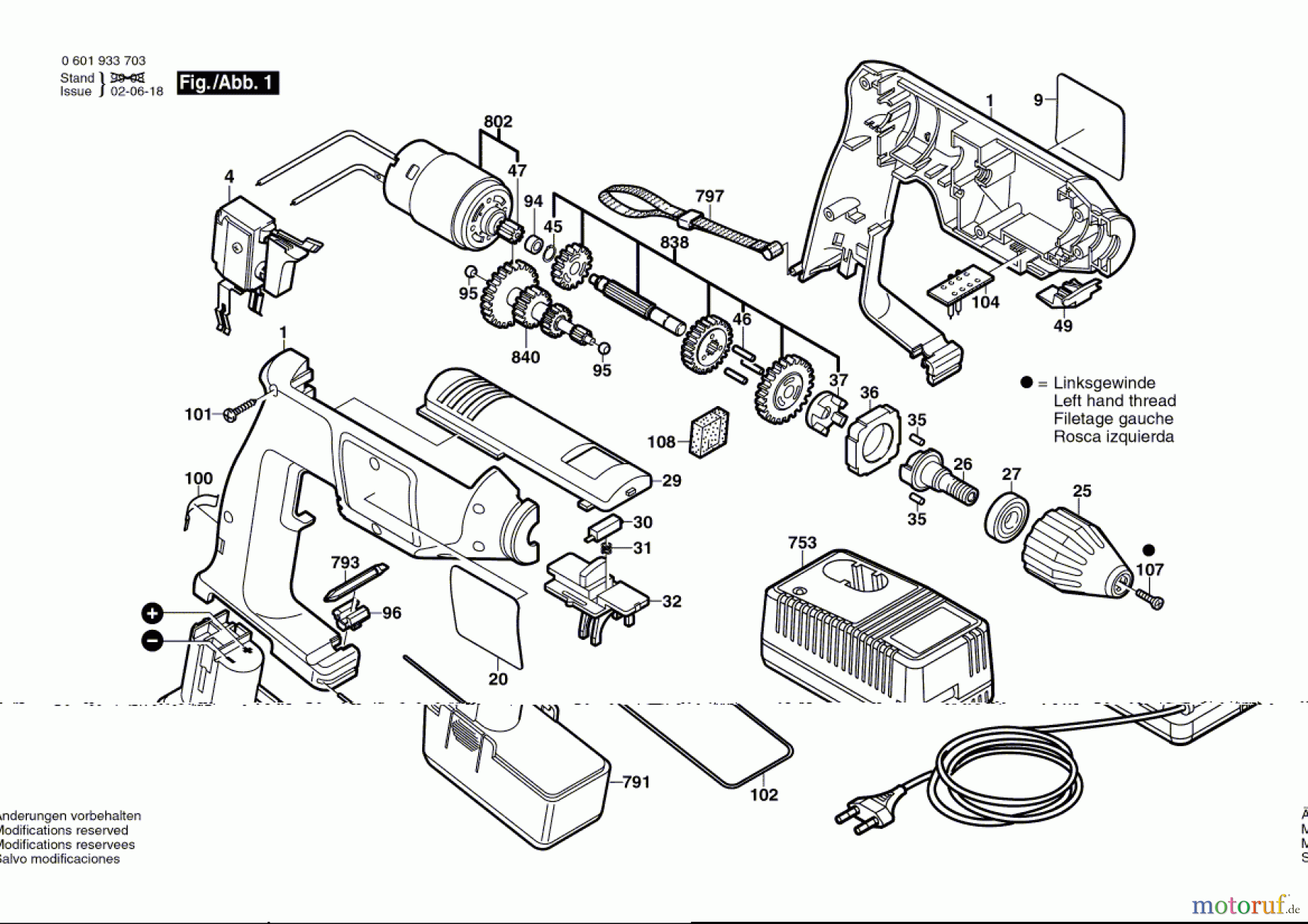 Bosch Akku Werkzeug Gw-Akku-Bohrmaschine GBM 9,6 VES-3 Seite 1