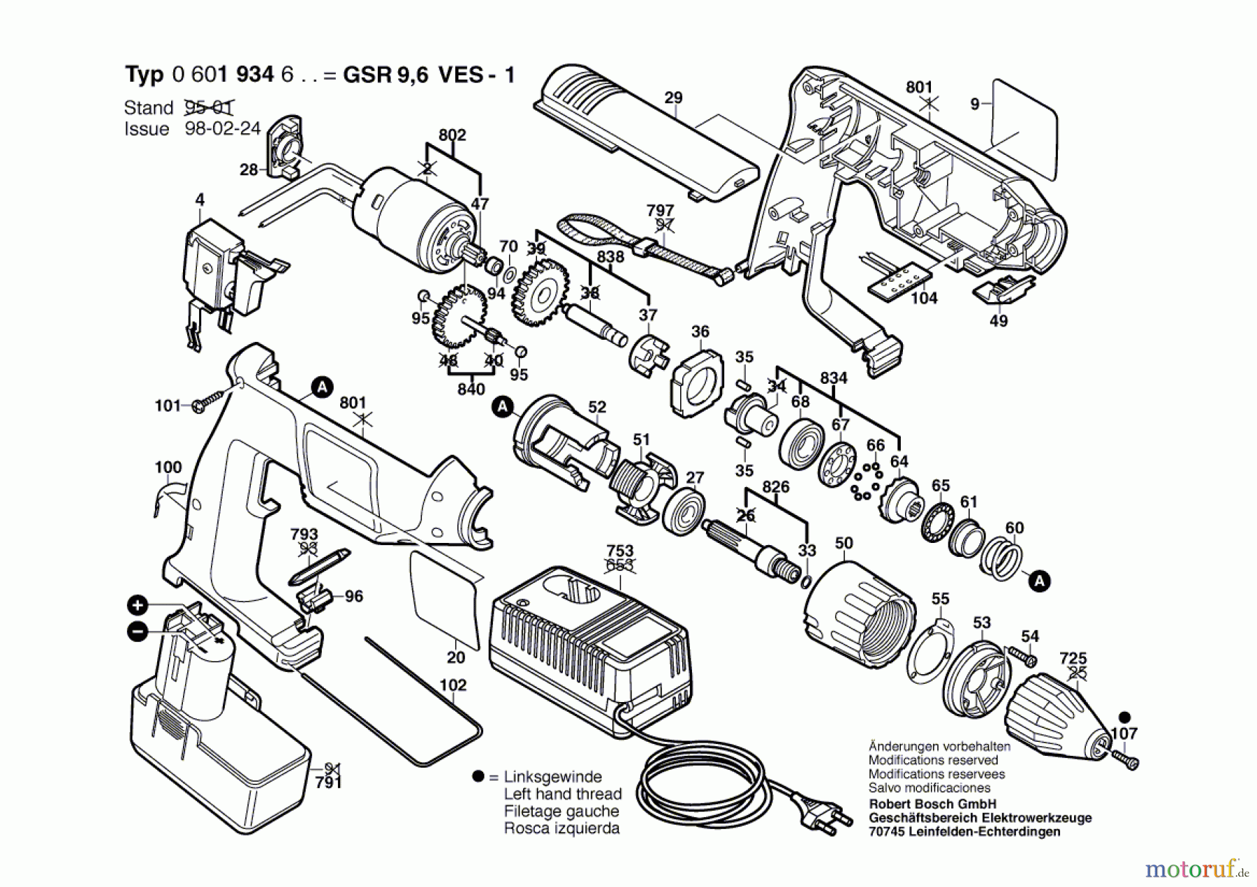 Bosch Akku Werkzeug Gw-Akku-Schrauber GSR 9,6 VES-1 Seite 1