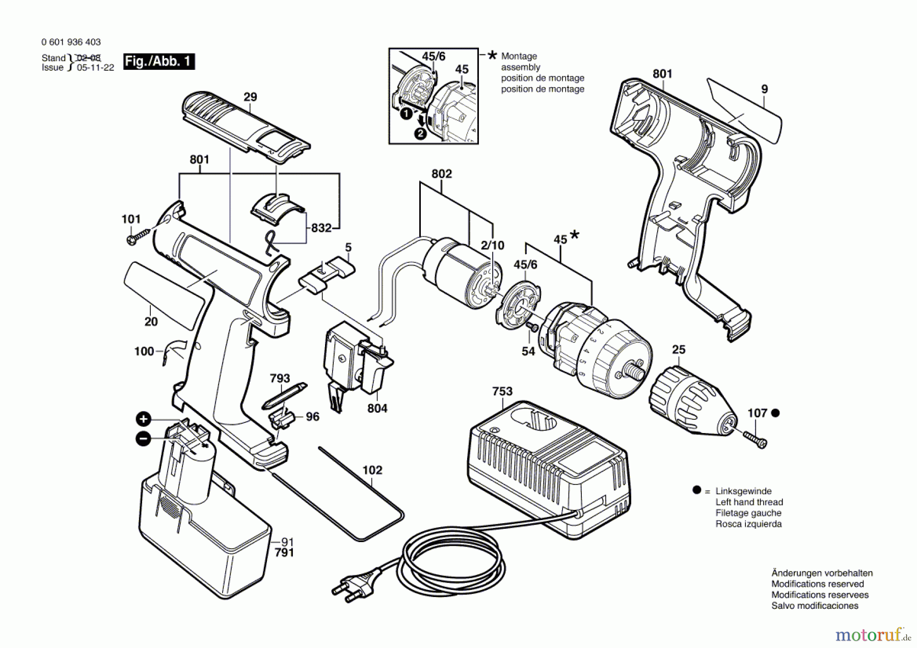 Bosch Akku Werkzeug Akku-Schrauber GSR 14,4 VES-2 Seite 1