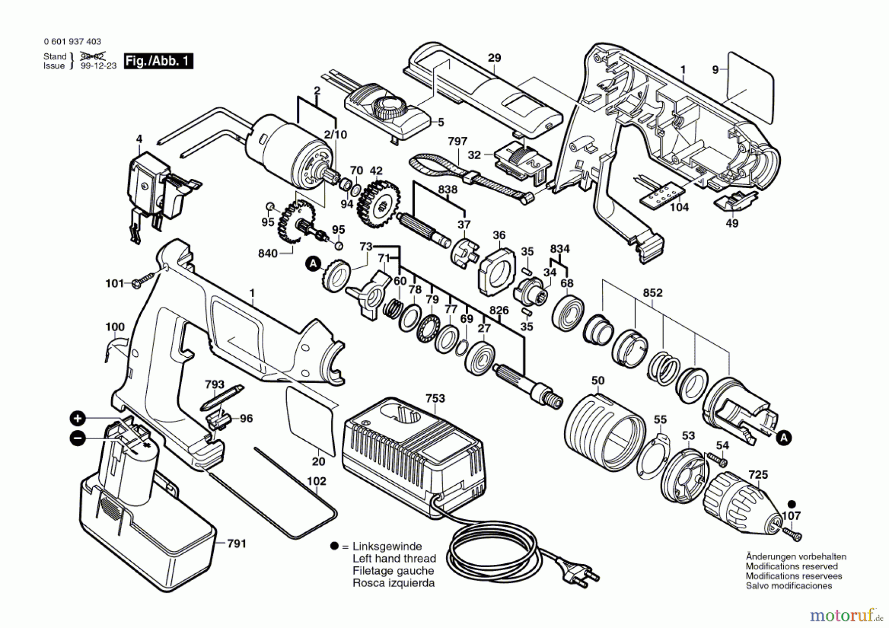 Bosch Akku Werkzeug Akku-Schlagbohrmaschine GSB 12 VSP-2 Seite 1