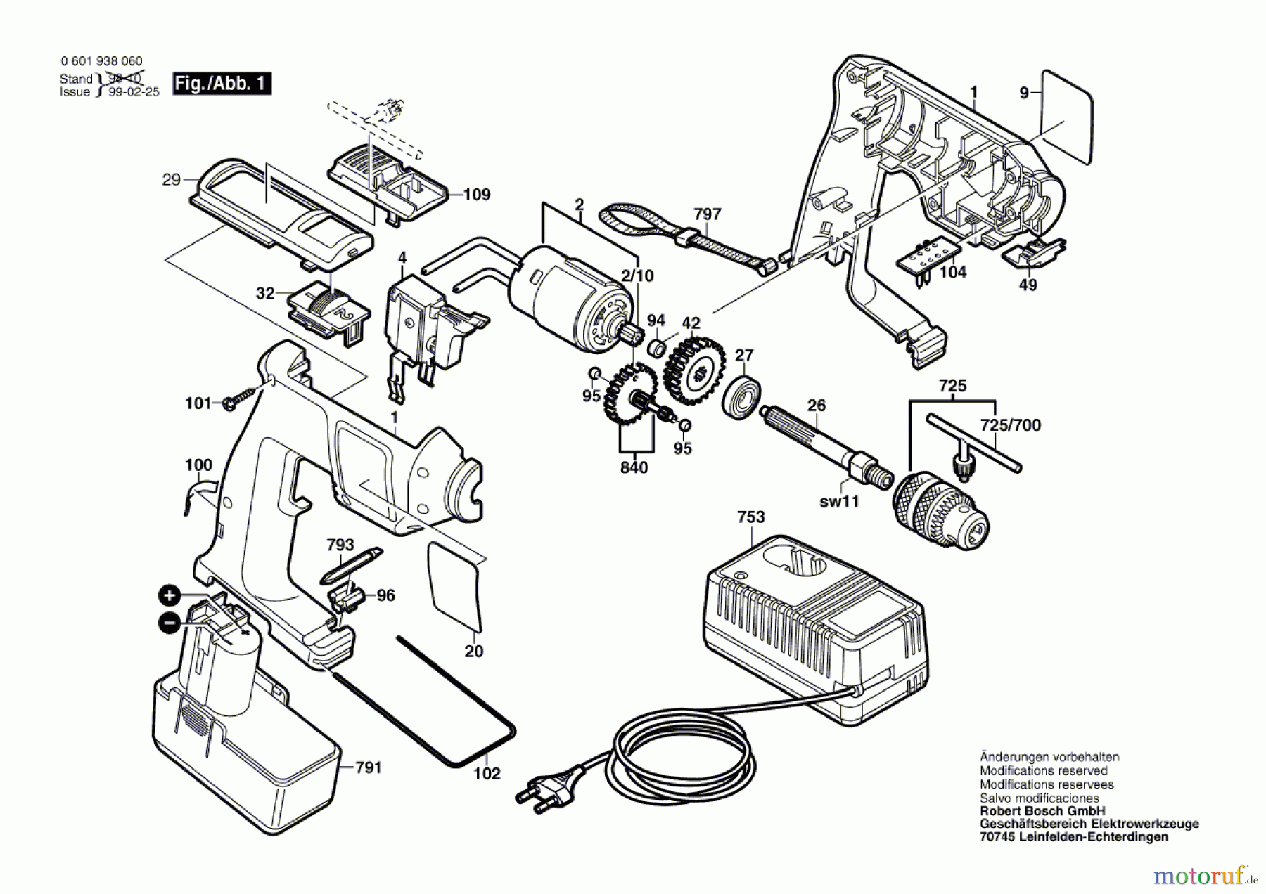 Bosch Akku Werkzeug Gw-Akku-Bohrmaschine GBM 7,2 V-2 Seite 1