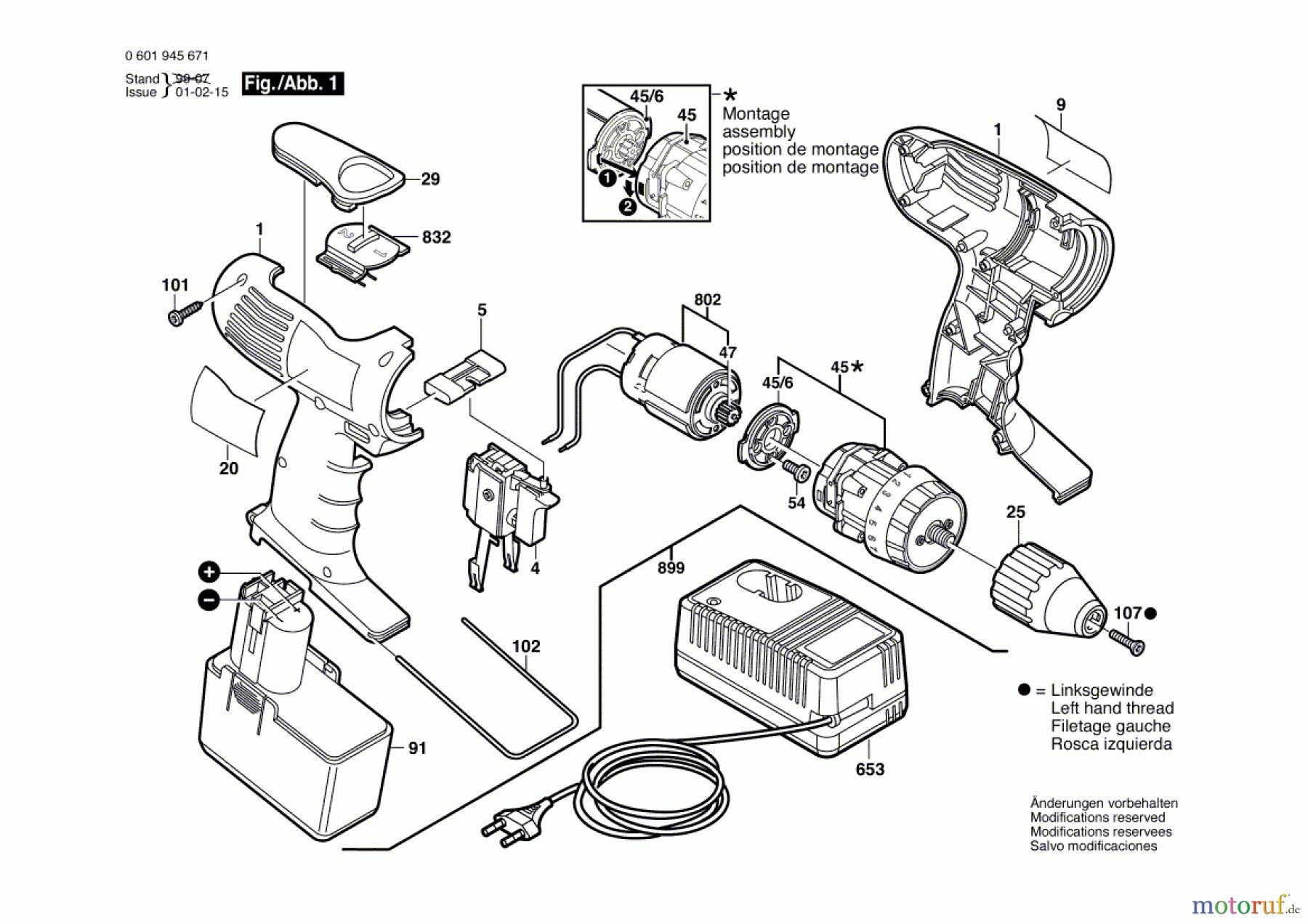 Bosch Akku Werkzeug Akku-Schrauber ABS 96-M 2 Seite 1