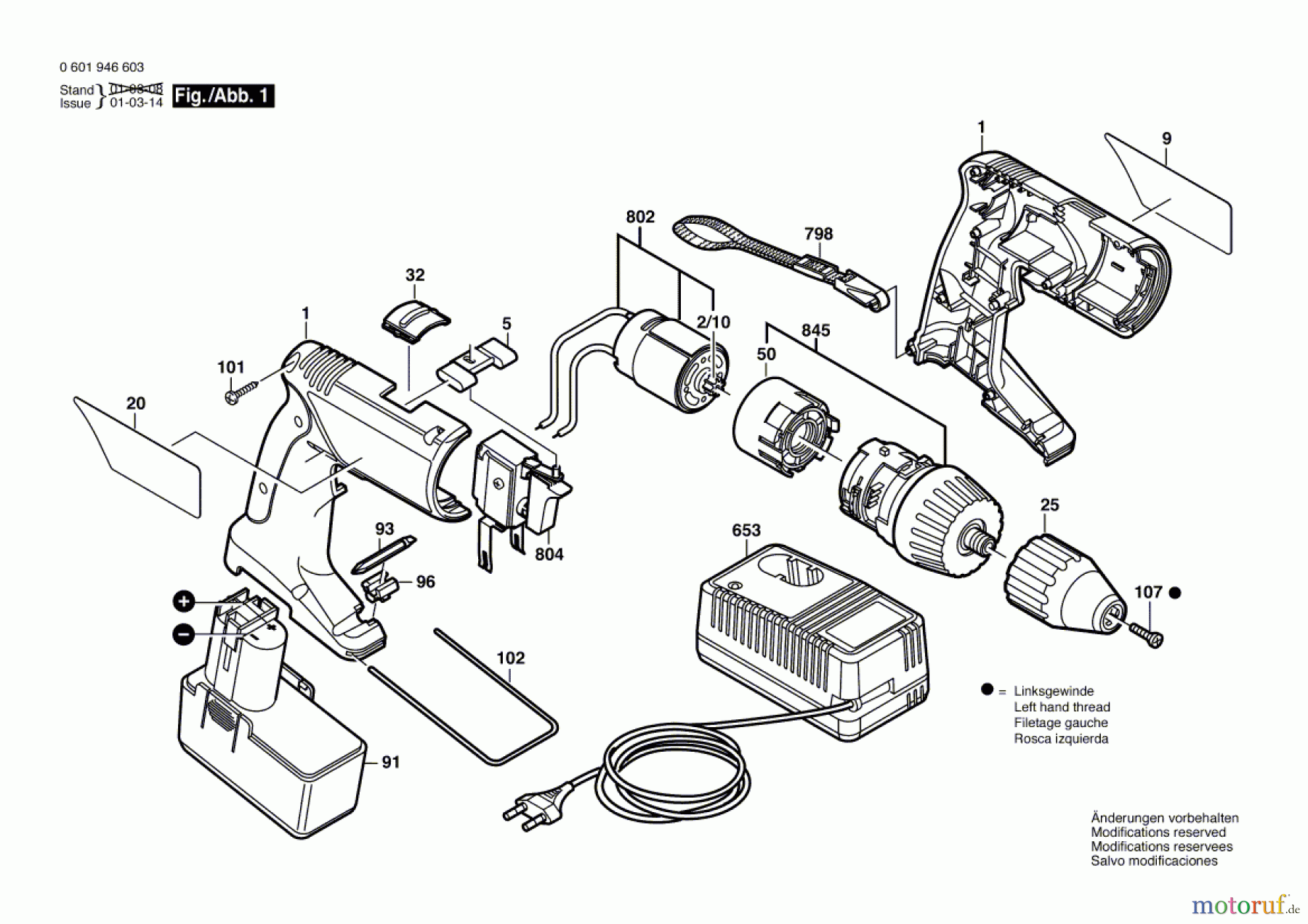 Bosch Akku Werkzeug Akku-Schrauber GSR 12 VPE-2 Seite 1
