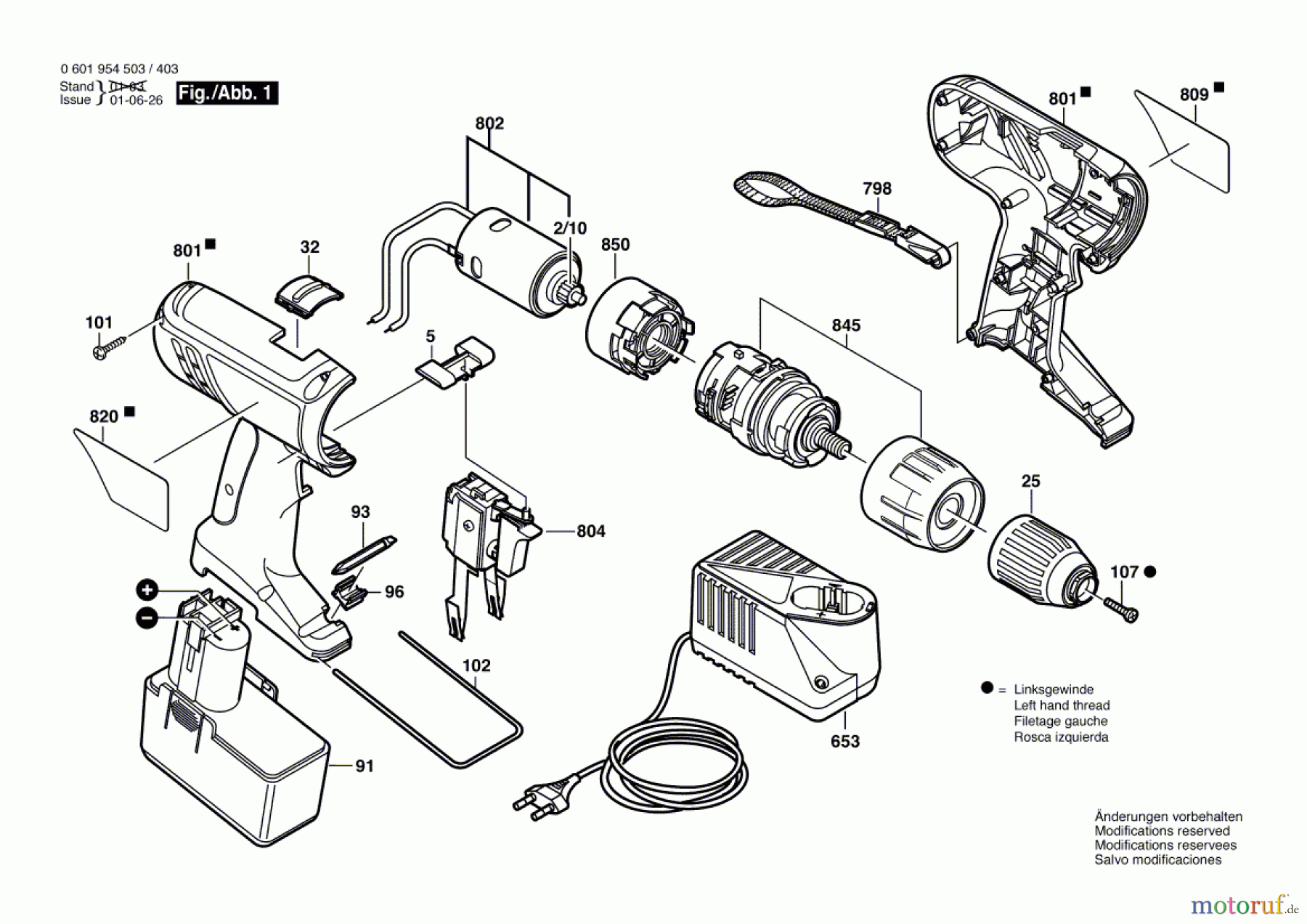 Bosch Akku Werkzeug Akku-Schlagbohrmaschine GSB 12 VE-2 Seite 1