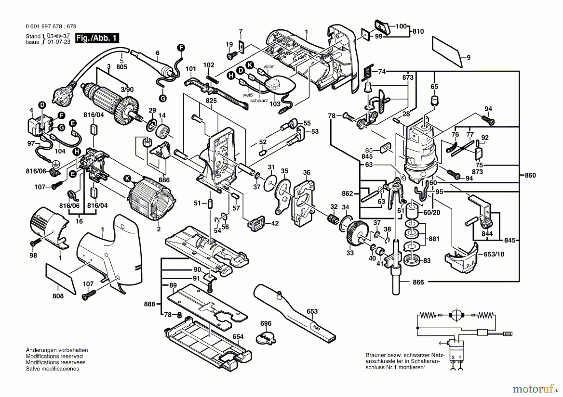 Bosch Werkzeug Stichsäge GST 100 CE Seite 1