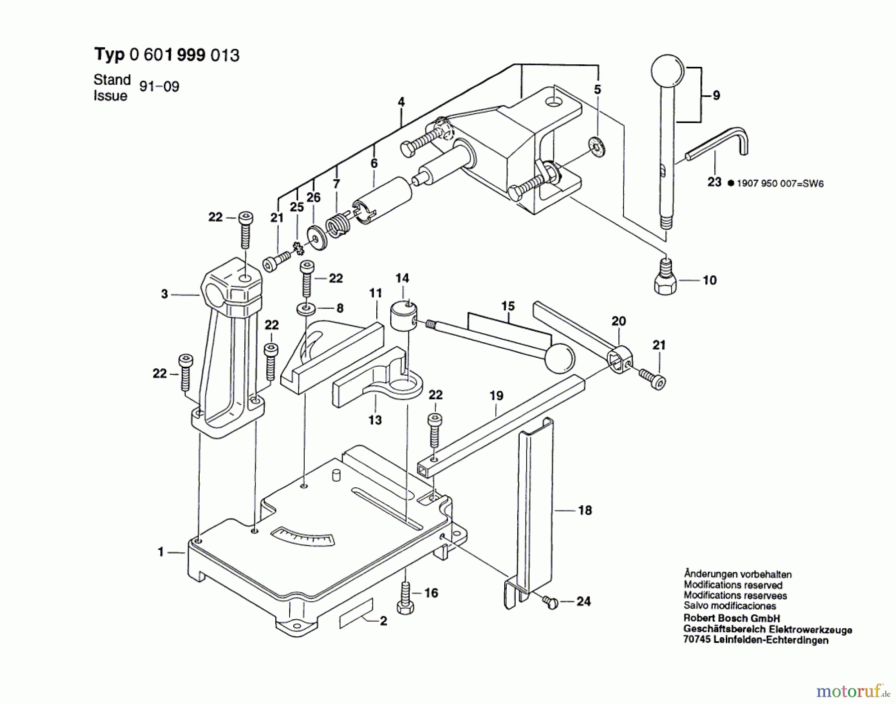 Bosch Werkzeug Kapptisch ---- Seite 1