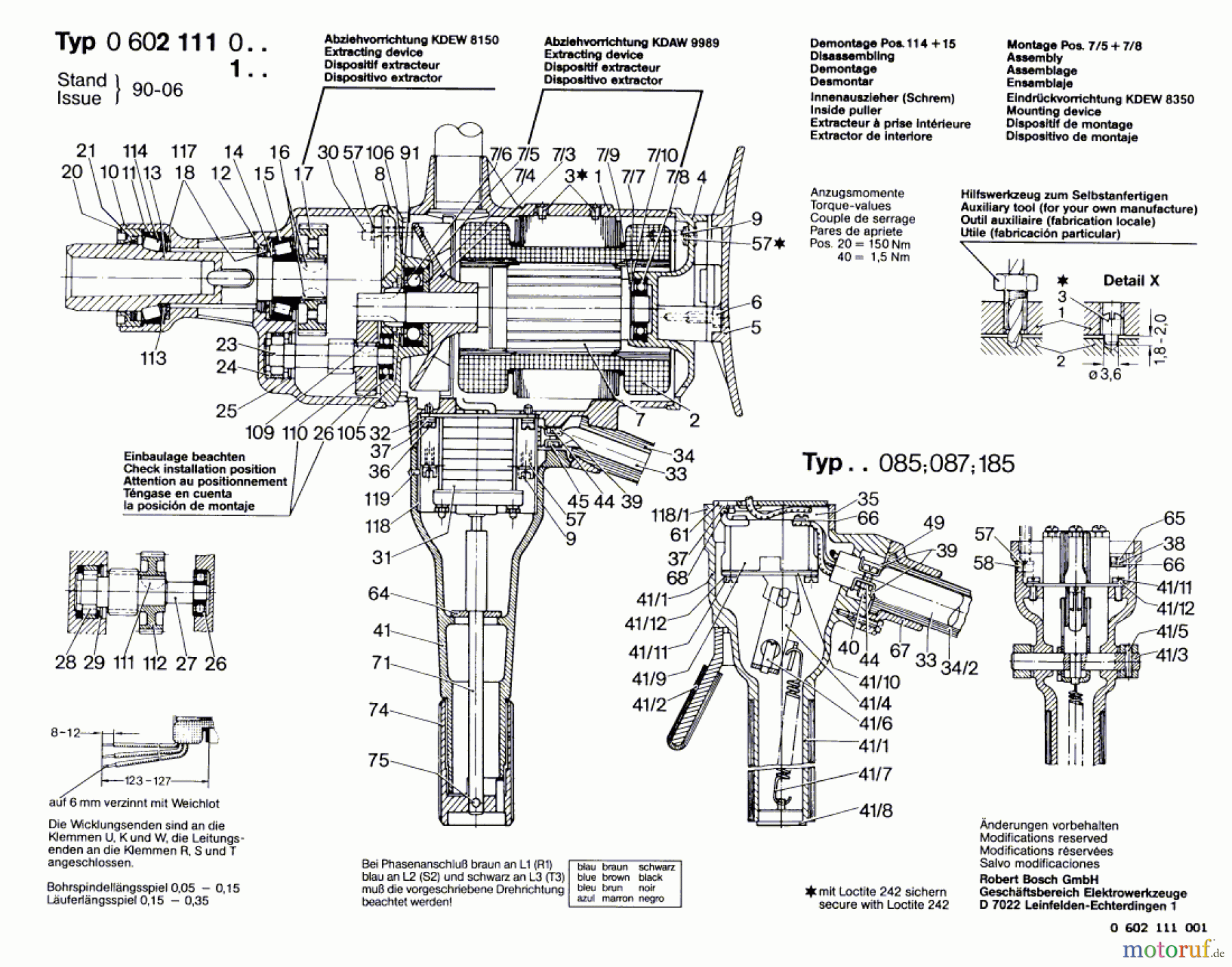 Bosch Werkzeug Hf-Bohrmaschine GR.106 Seite 1