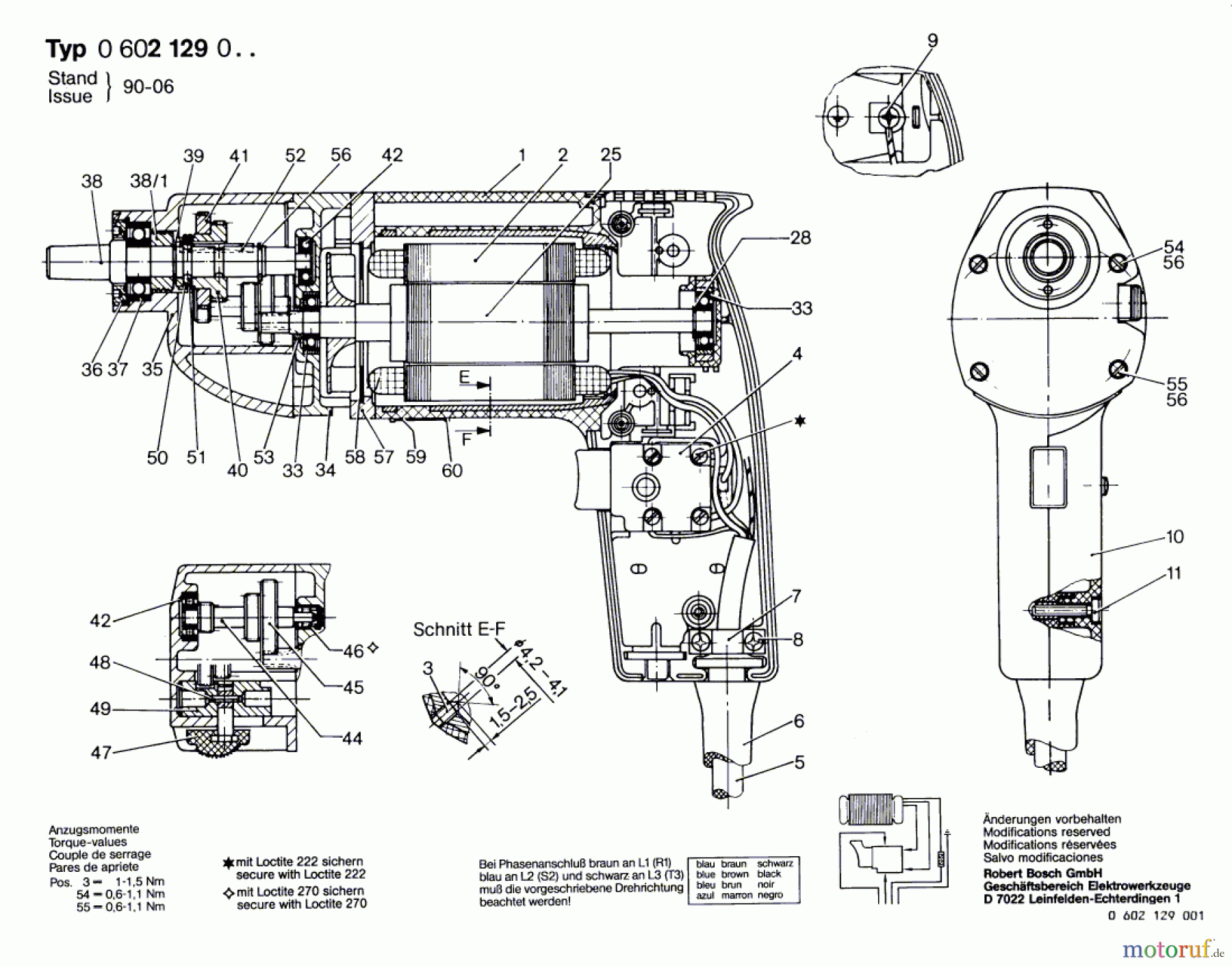 Bosch Werkzeug Bohrmaschine ---- Seite 1