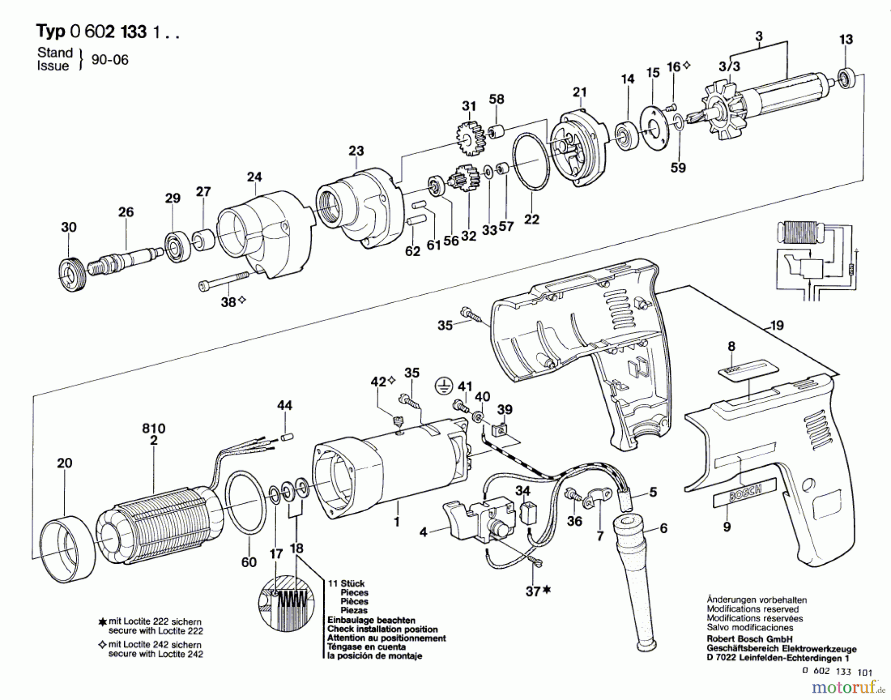 Bosch Werkzeug Bohrmaschine GR.57 Seite 1