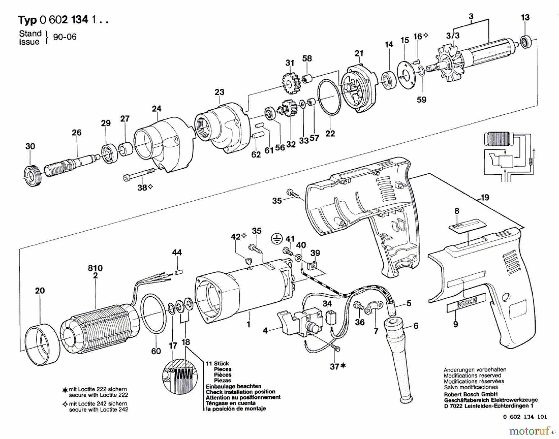 Bosch Werkzeug Hf-Bohrmaschine GR.57 Seite 1