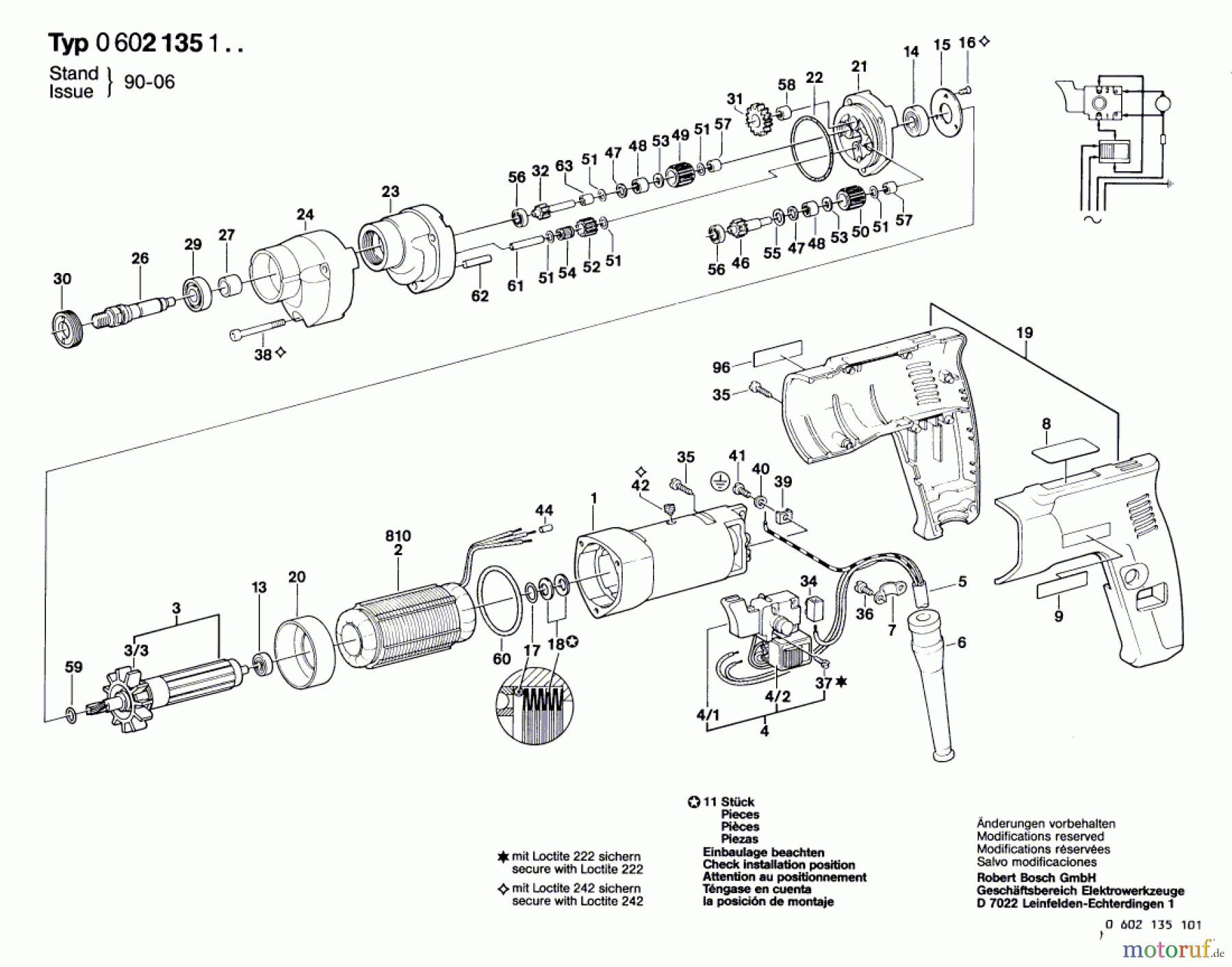 Bosch Werkzeug Bohrmaschine GR.57 Seite 1